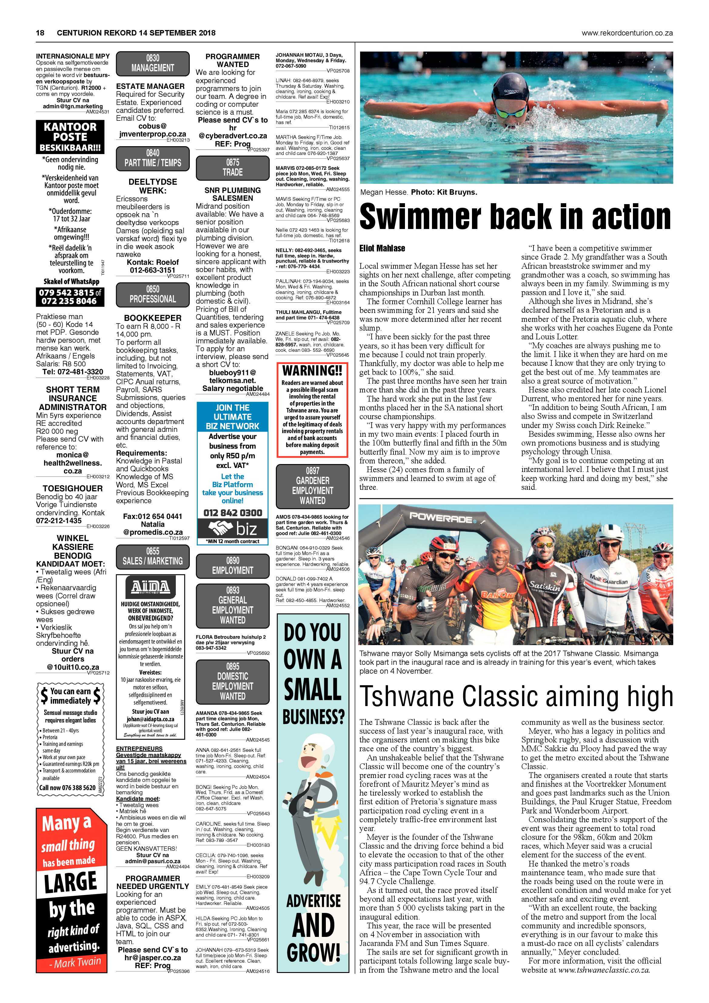 Rekord Centurion 14 September 2018 page 18