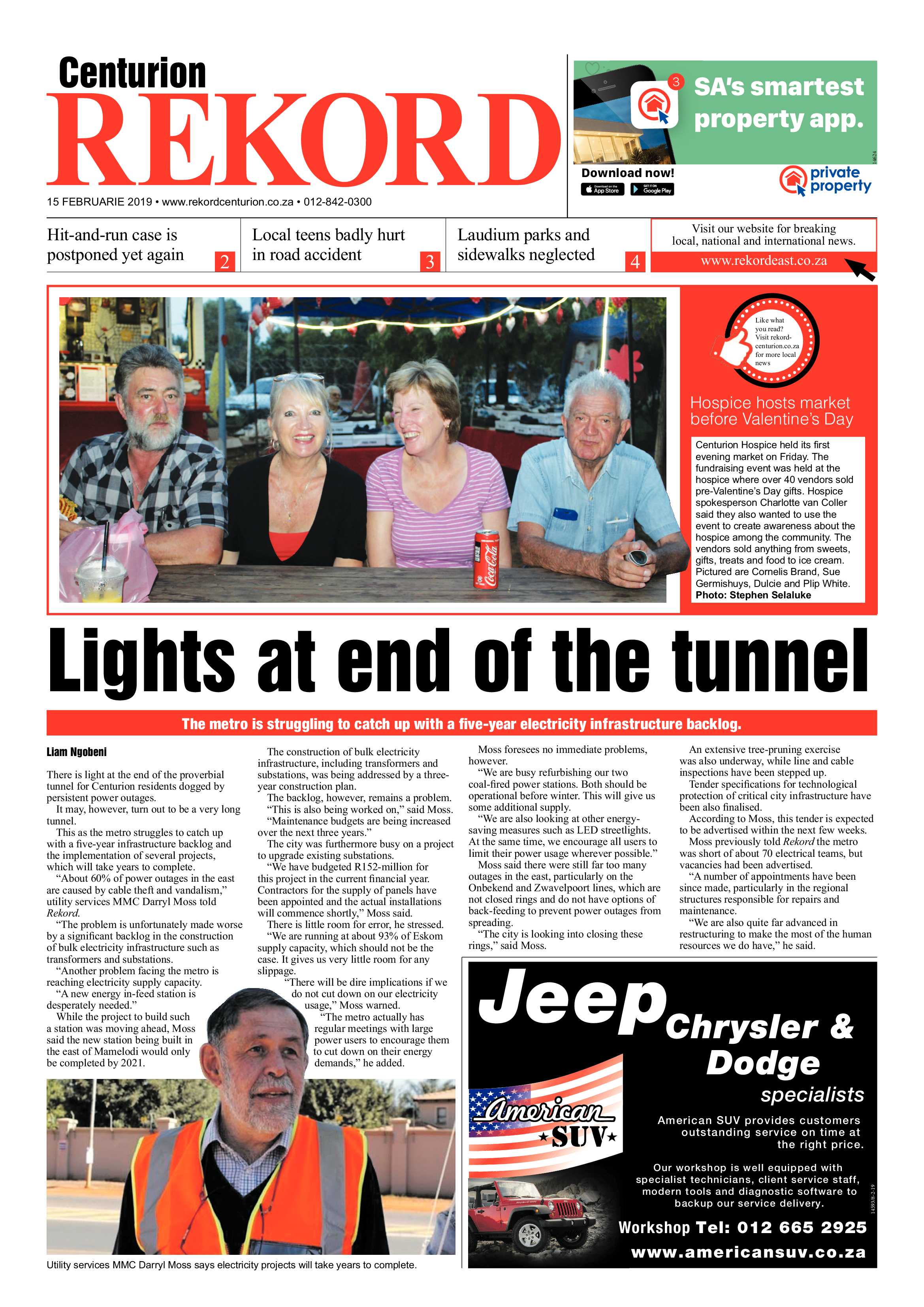 Rekord Centurion 15 February 2019 page 1