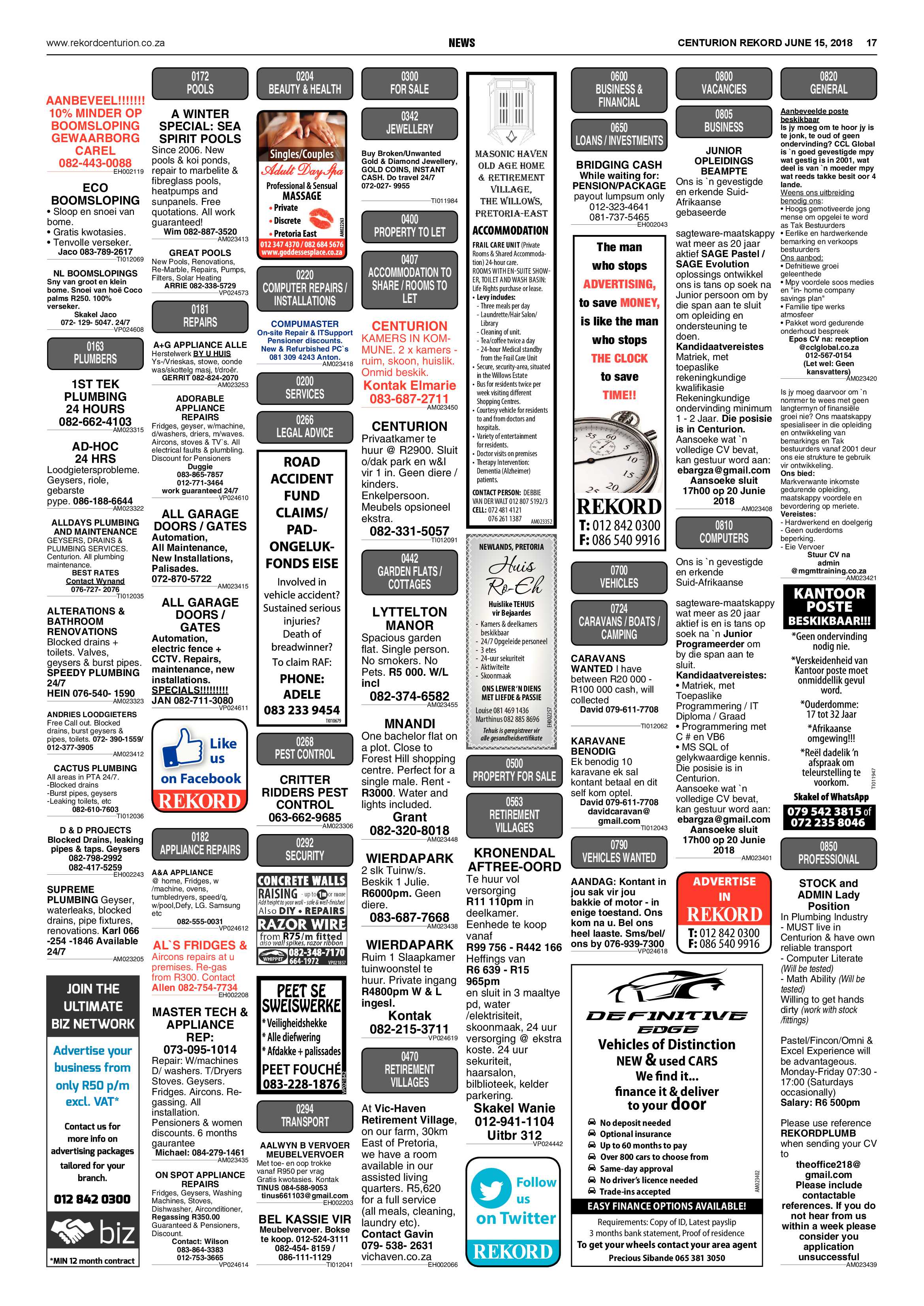 Rekord Centurion 15 June 2018 page 17
