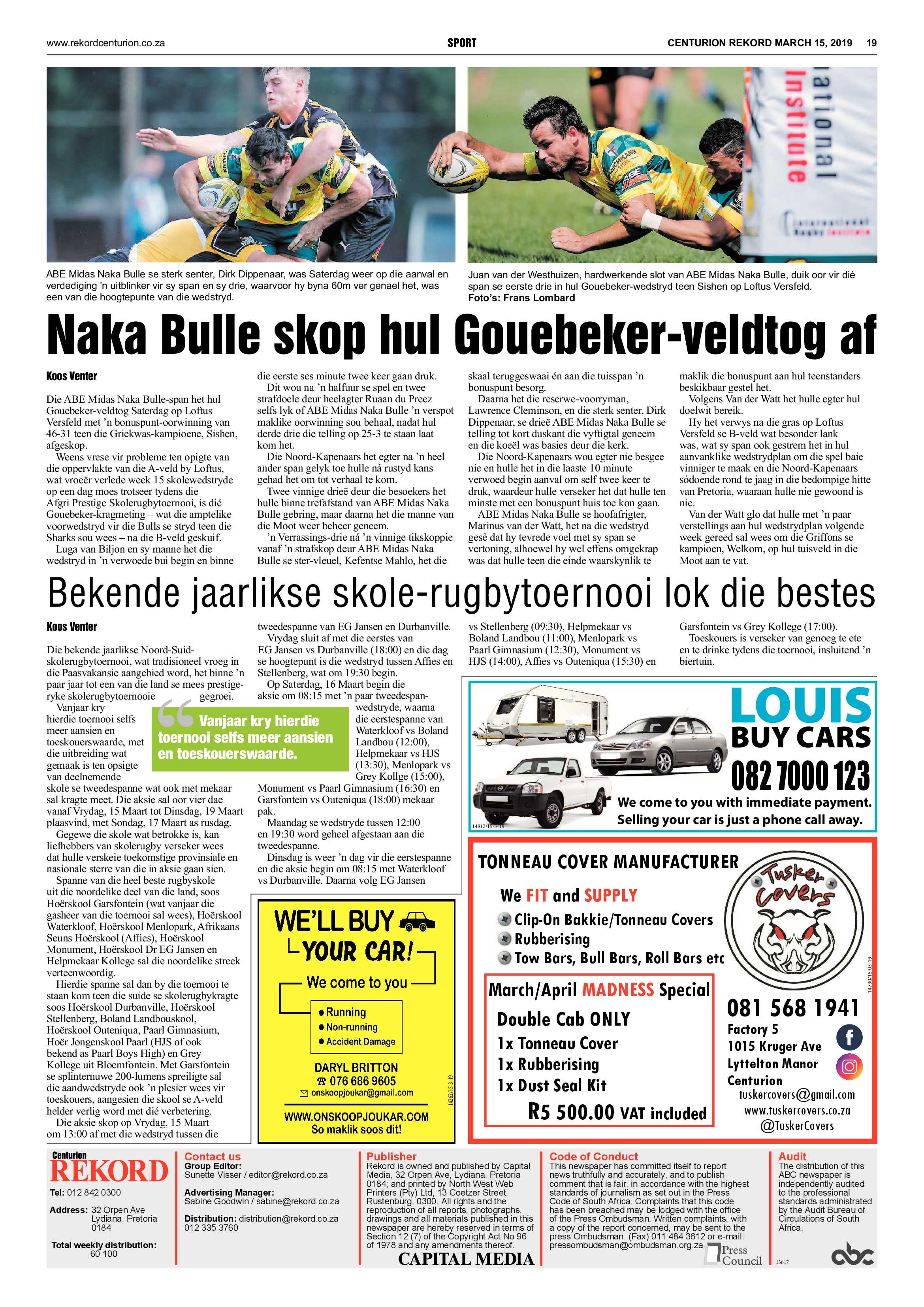 Rekord Centurion 15 March 2019 page 19