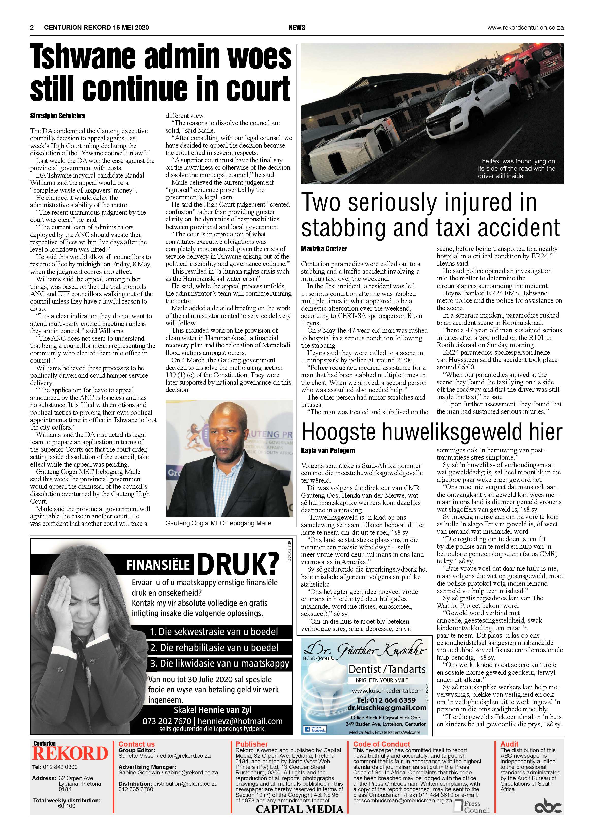 Rekord Centurion 15 May 2020 page 2