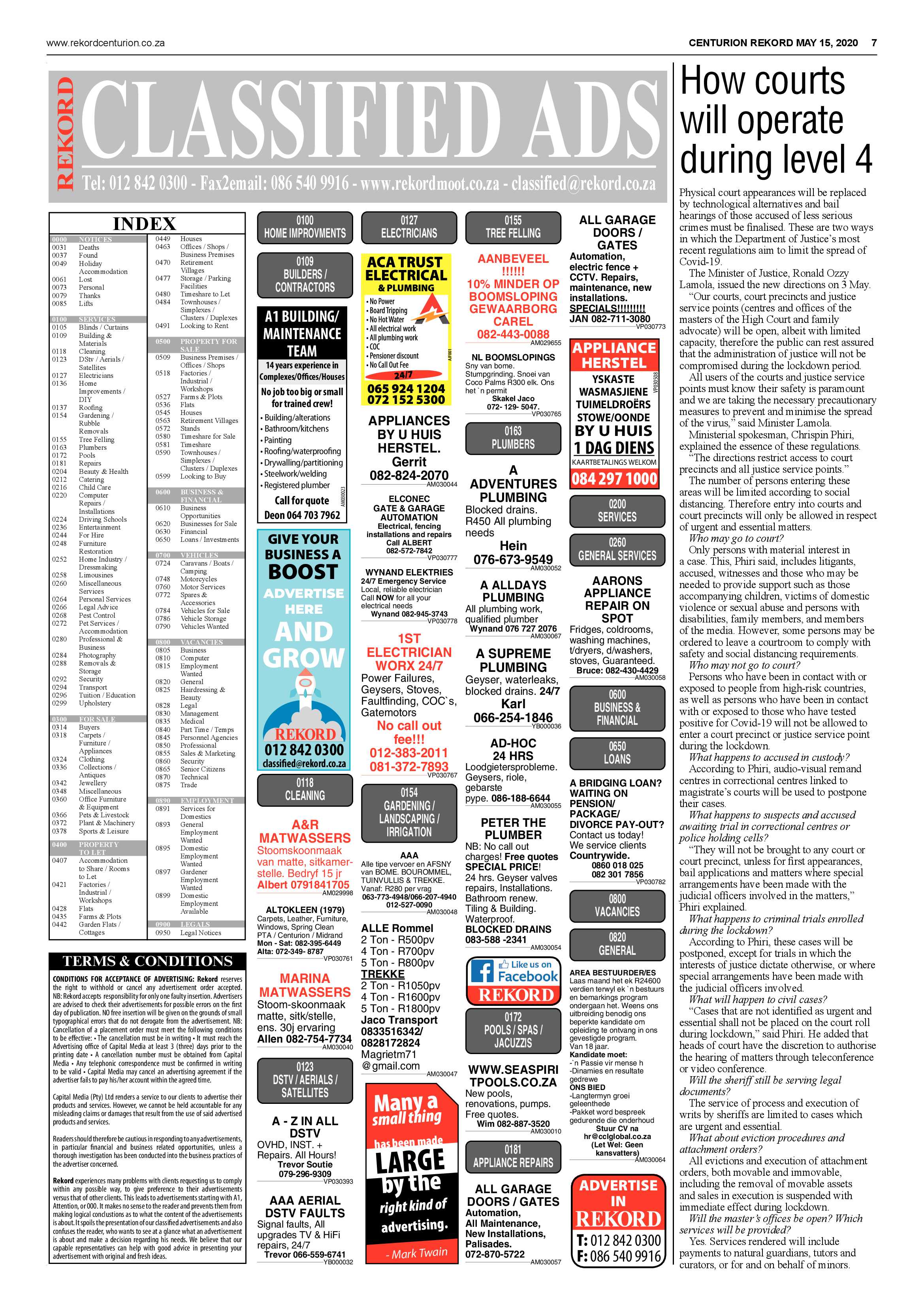 Rekord Centurion 15 May 2020 page 7