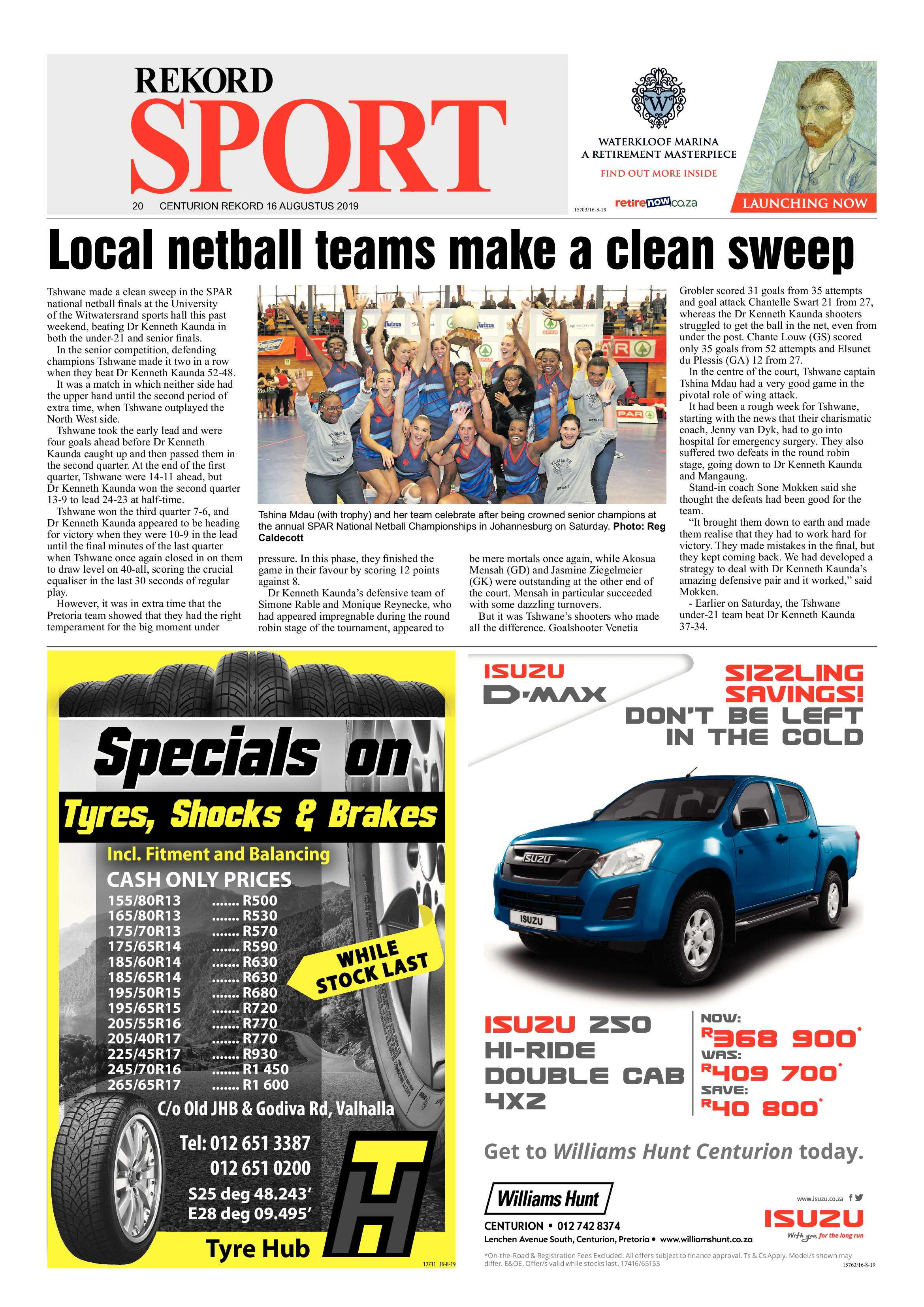 Rekord Centurion 16 August 2019 page 20