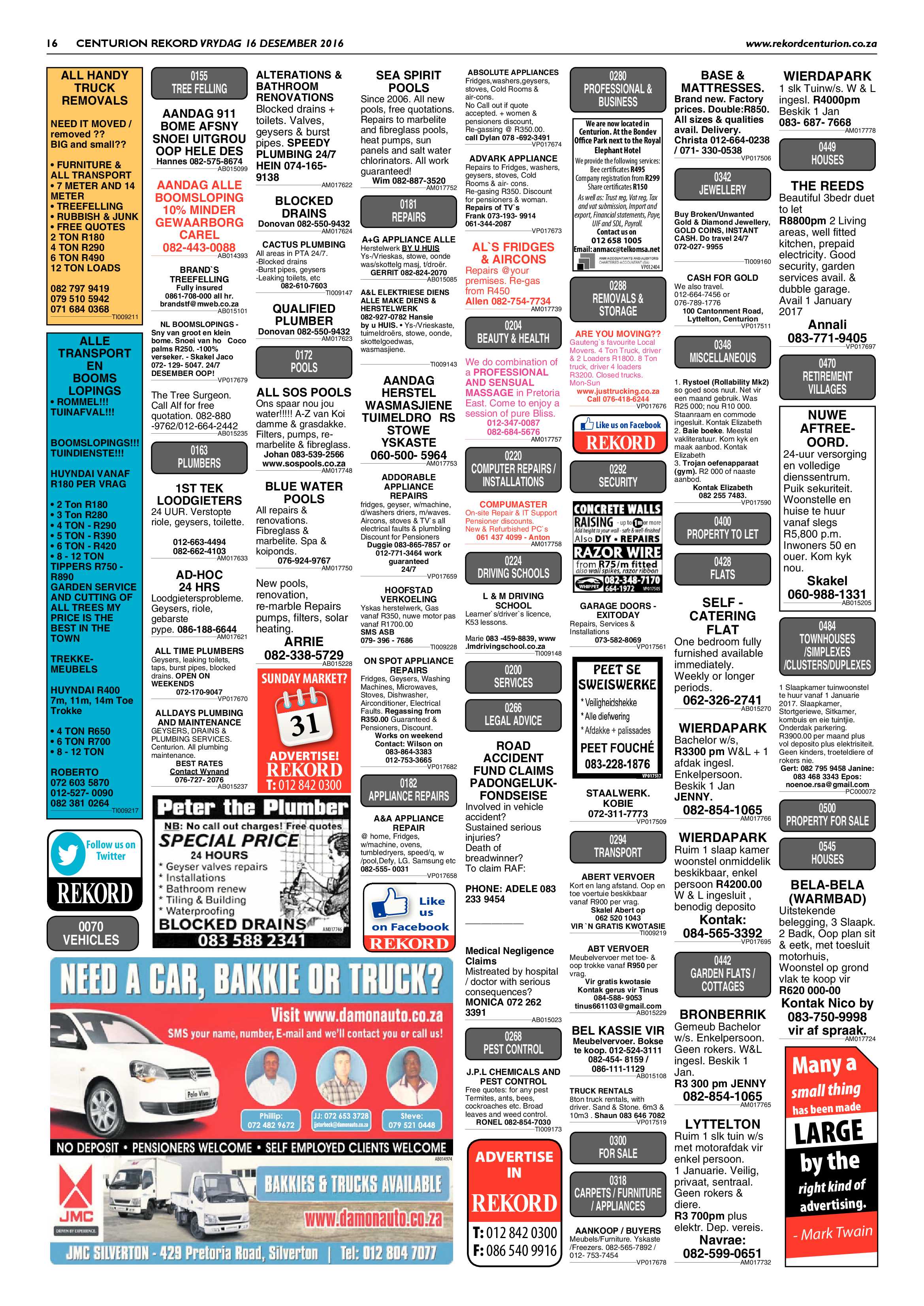 Rekord Centurion 16 December 2016 page 16