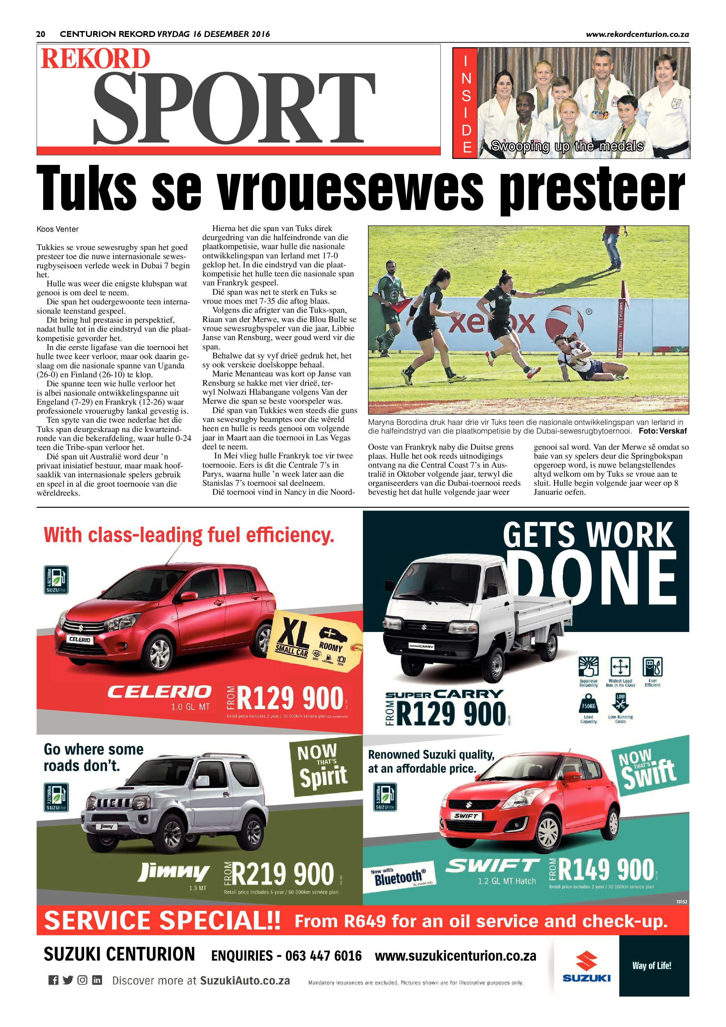 Rekord Centurion 16 December 2016 page 20