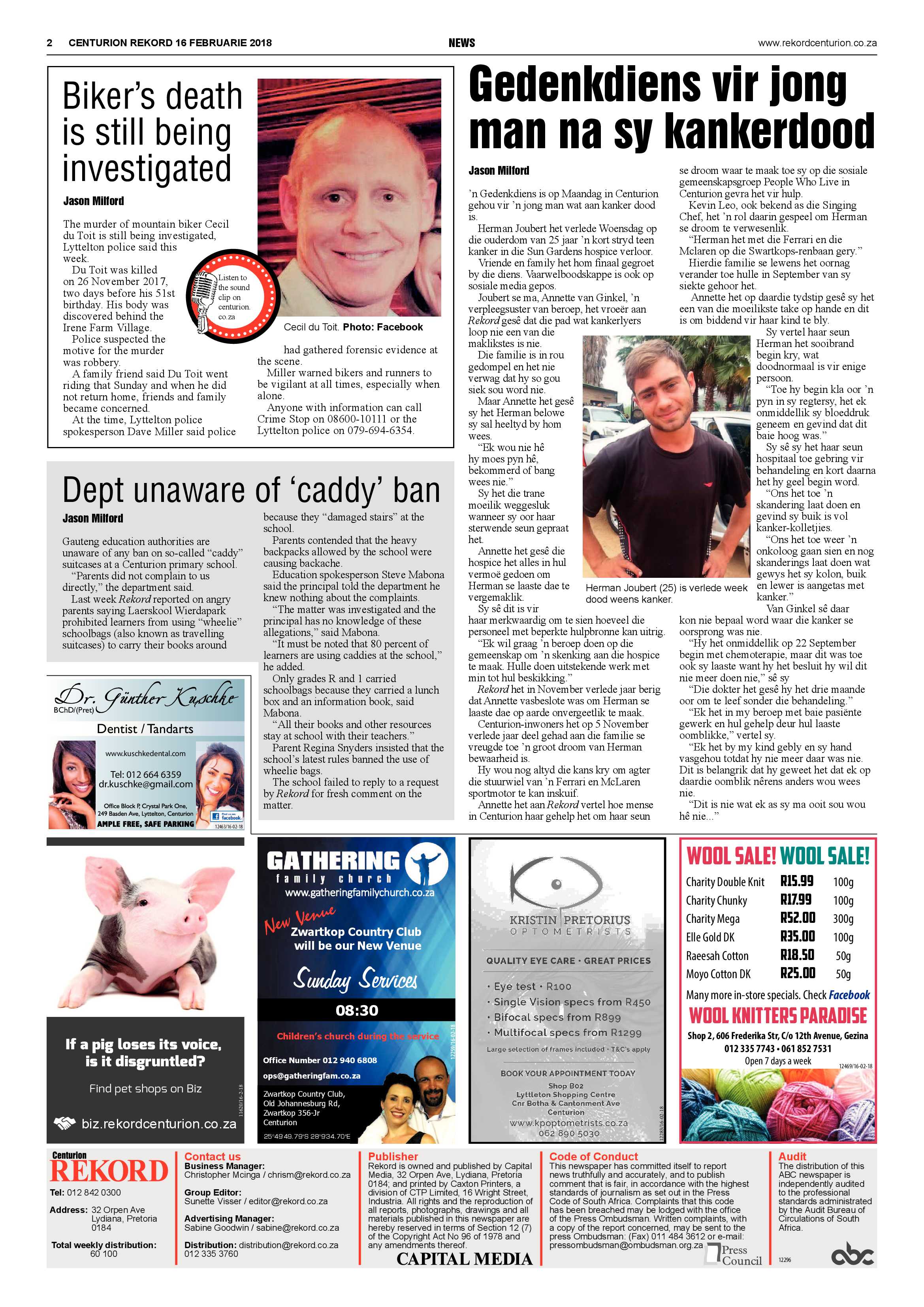Rekord Centurion 16 February 2018 page 2