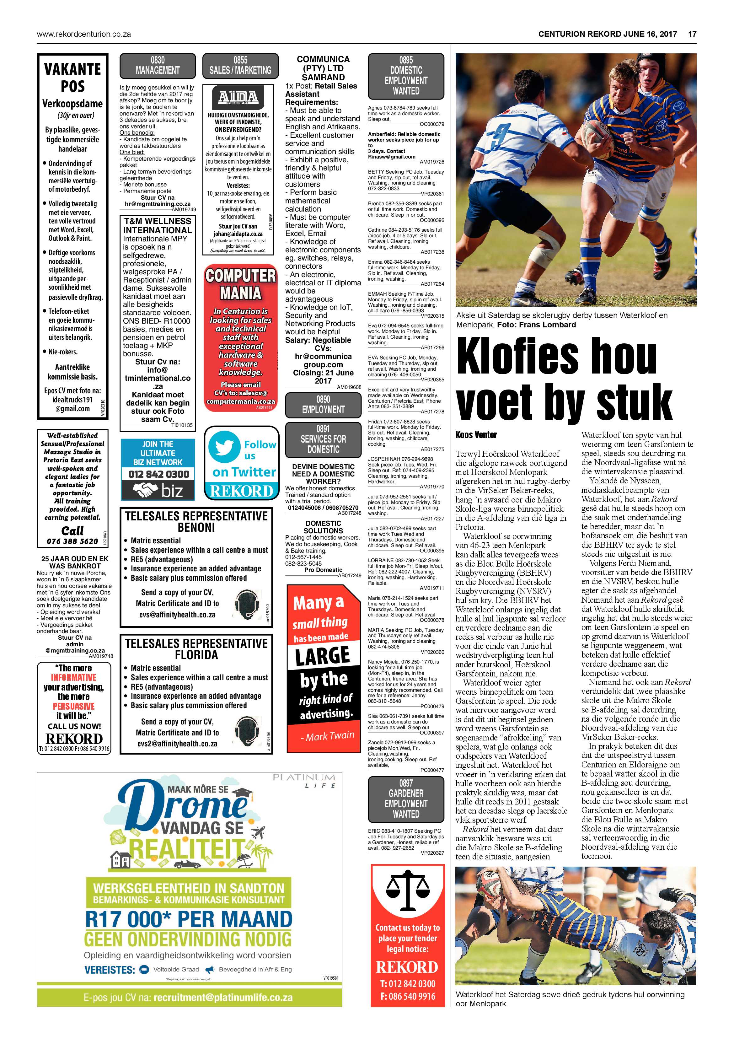 Rekord Centurion 16 June 2017 page 17