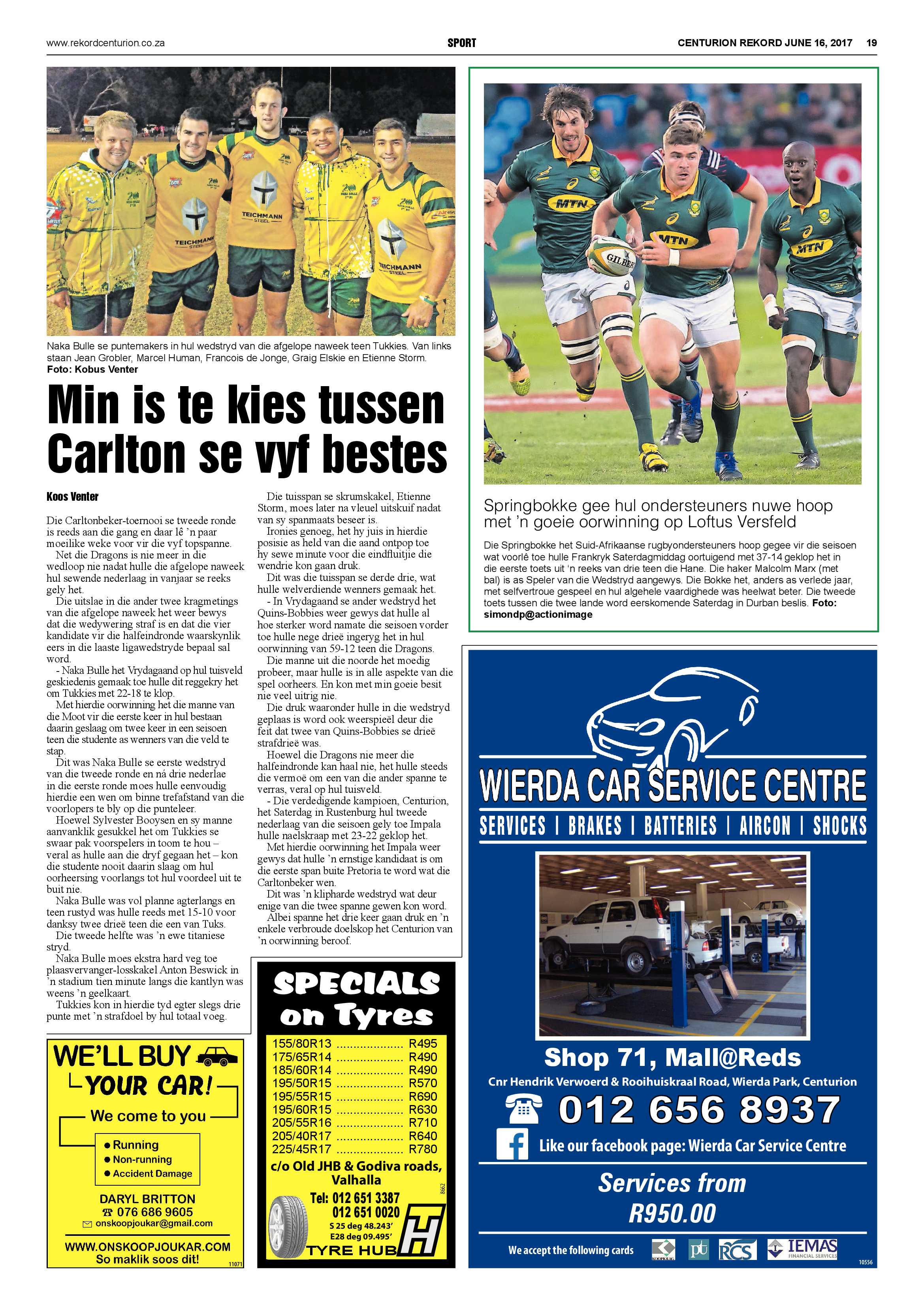 Rekord Centurion 16 June 2017 page 19