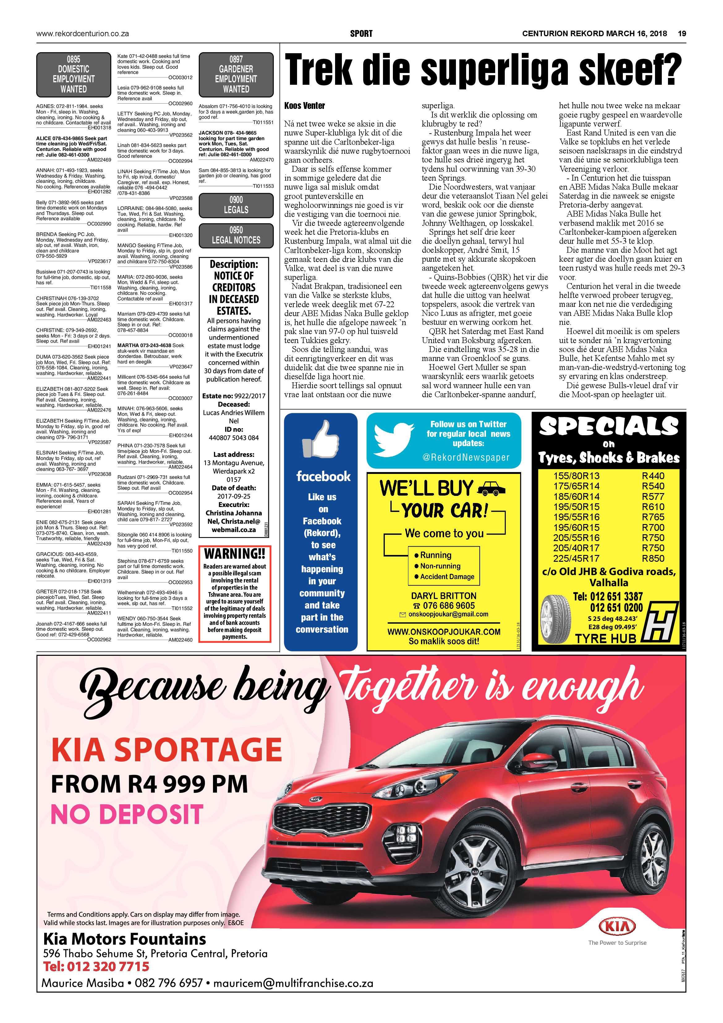 Rekord Centurion 16 March 2018 page 19