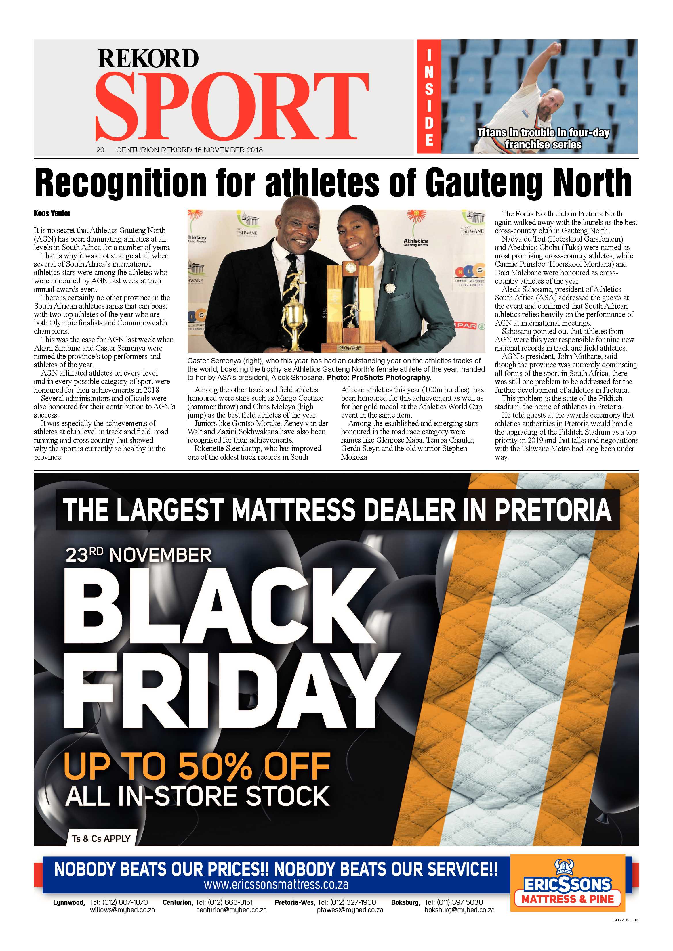 Rekord Centurion 16 November 2018 page 20