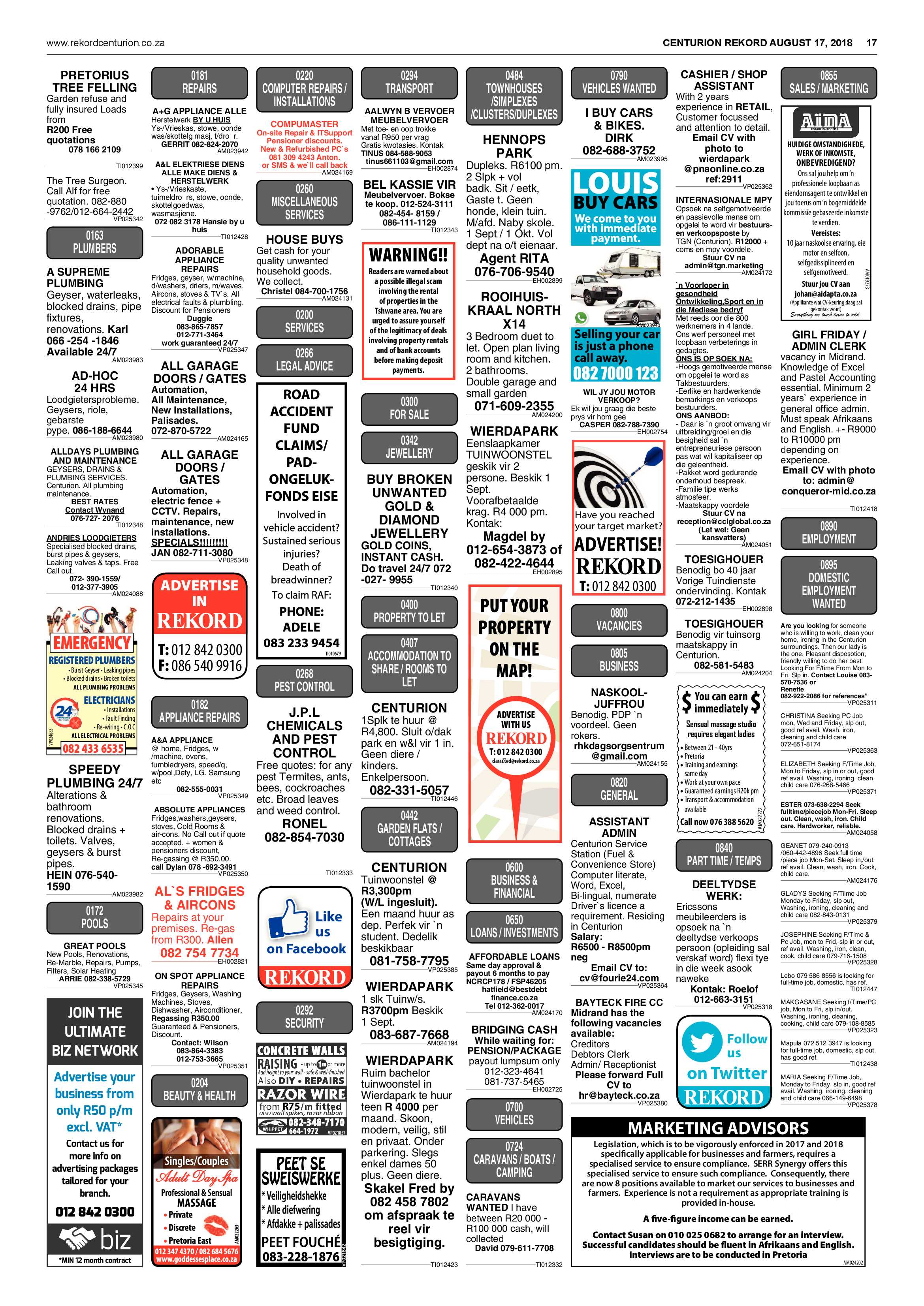 Rekord Centurion 17 August 2018 page 17
