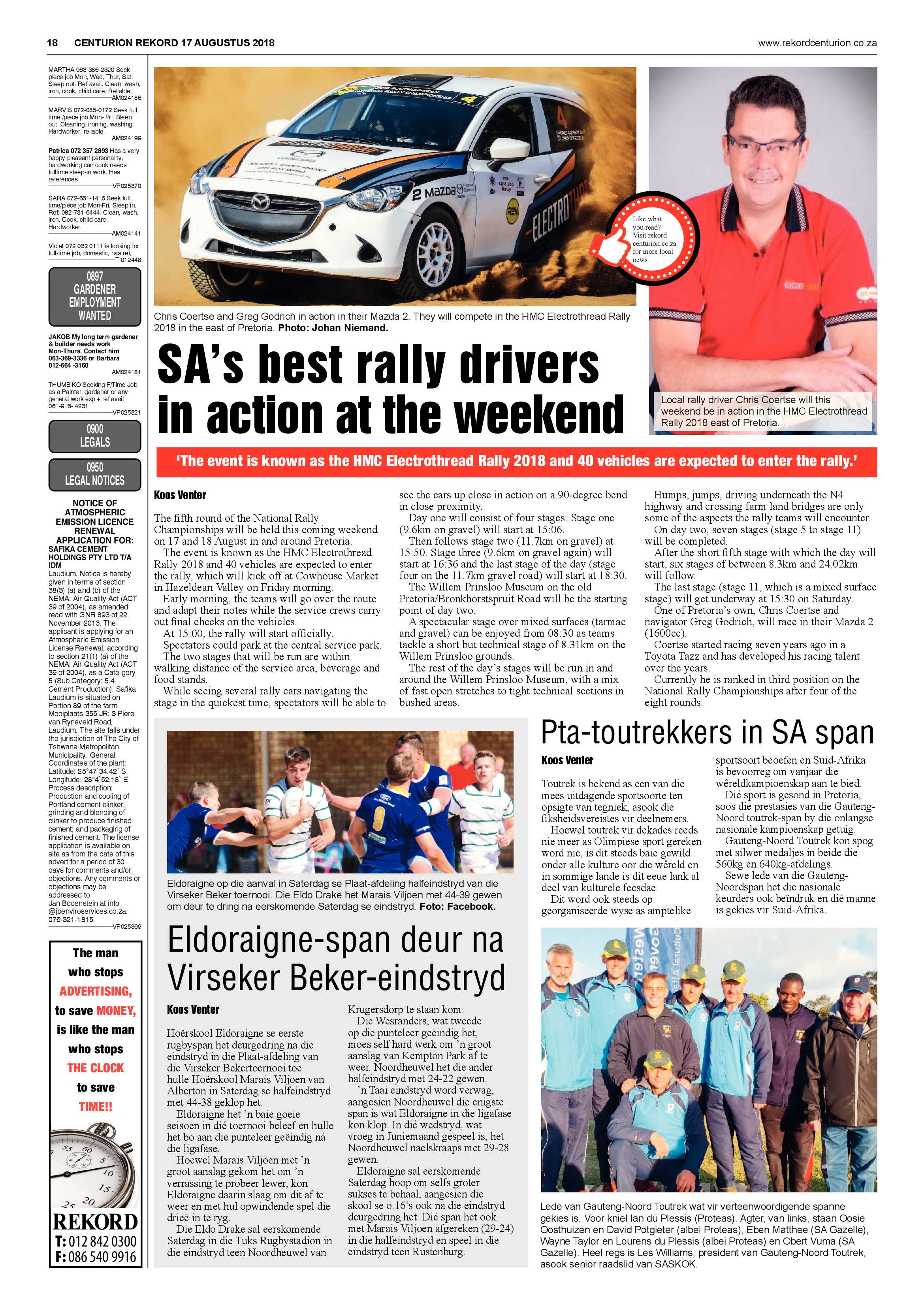 Rekord Centurion 17 August 2018 page 18