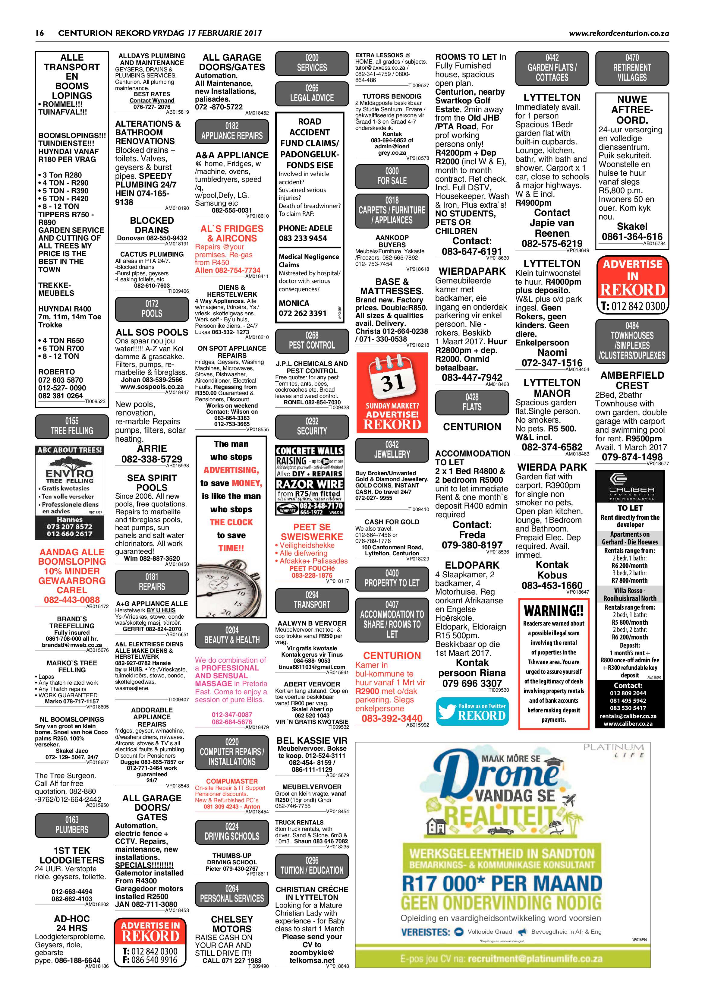 Rekord Centurion 17 February 2017 page 16