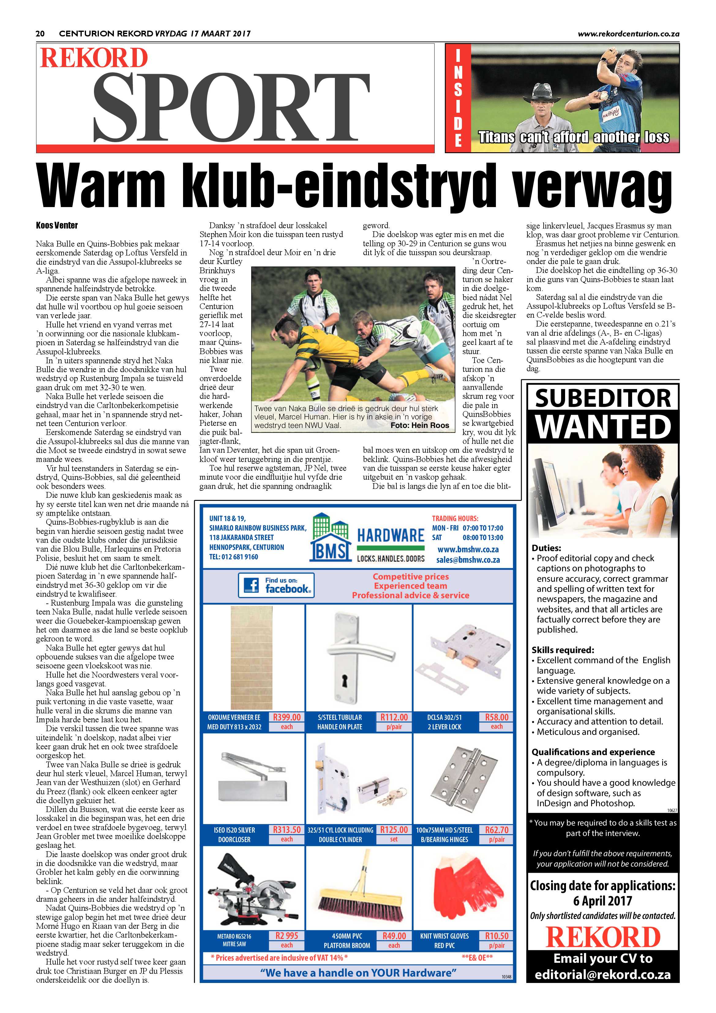 Rekord Centurion 17 March 2017 page 20