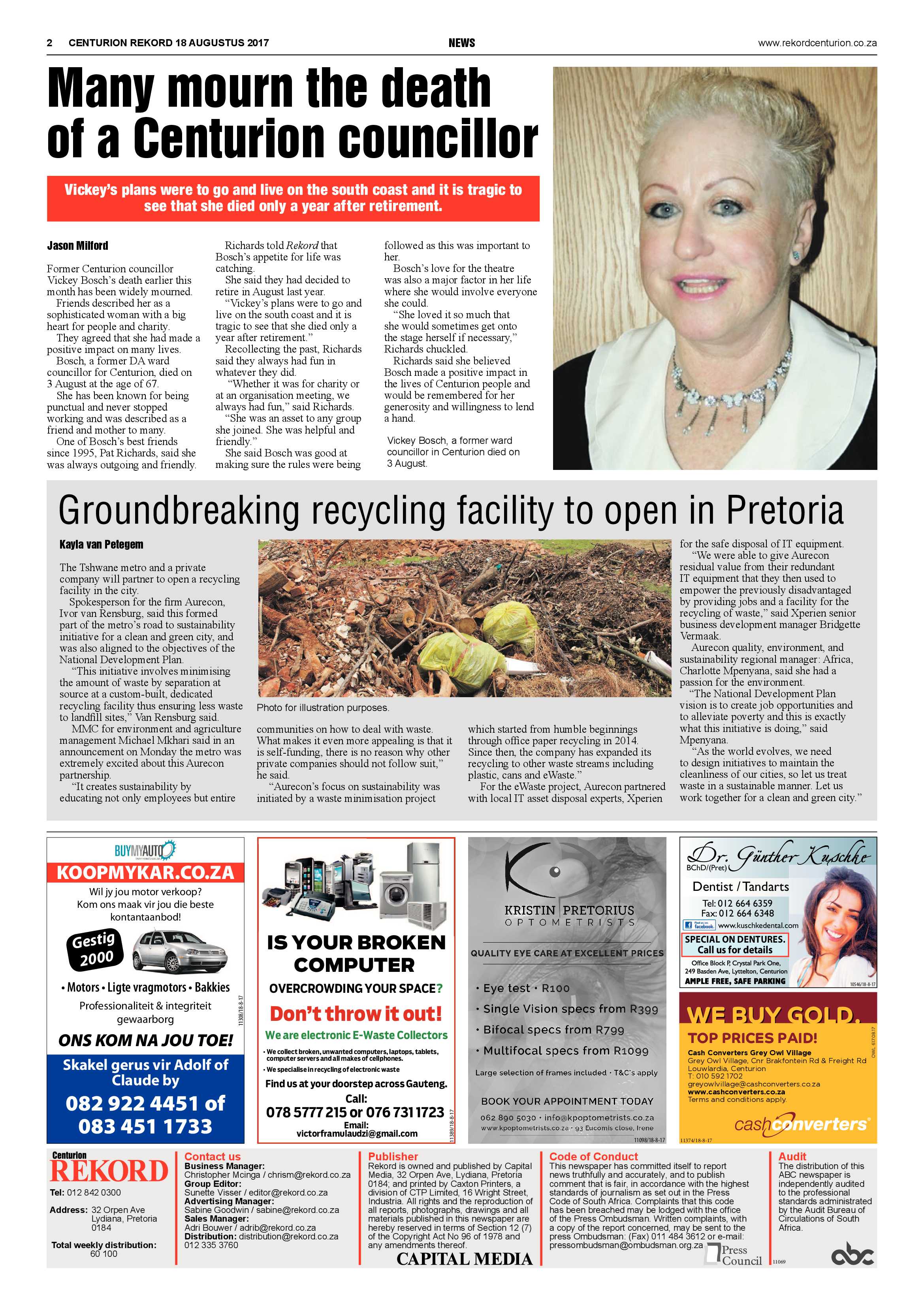 Rekord Centurion 18 August 2017 page 2