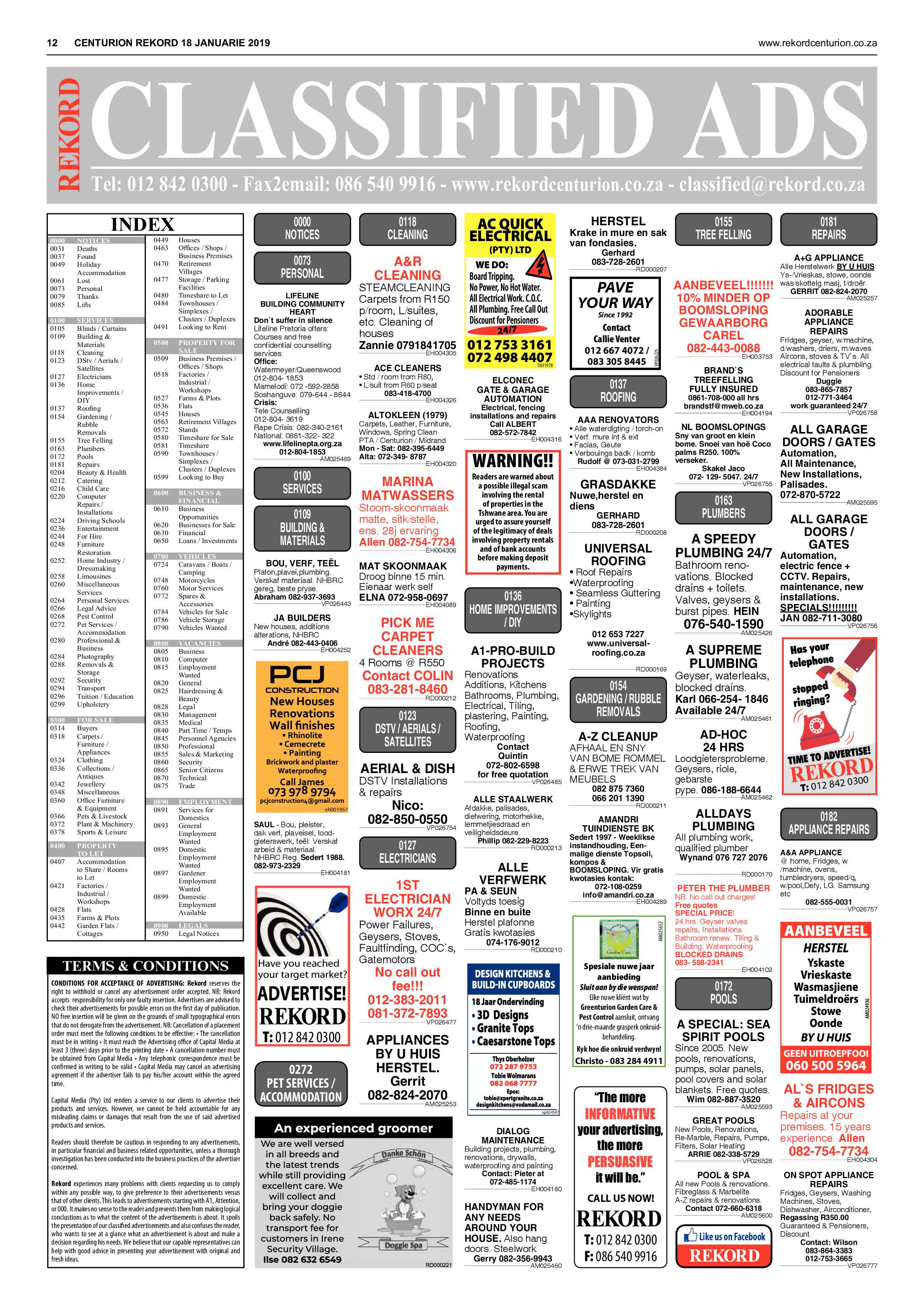 Rekord Centurion 18 January 2019 page 12