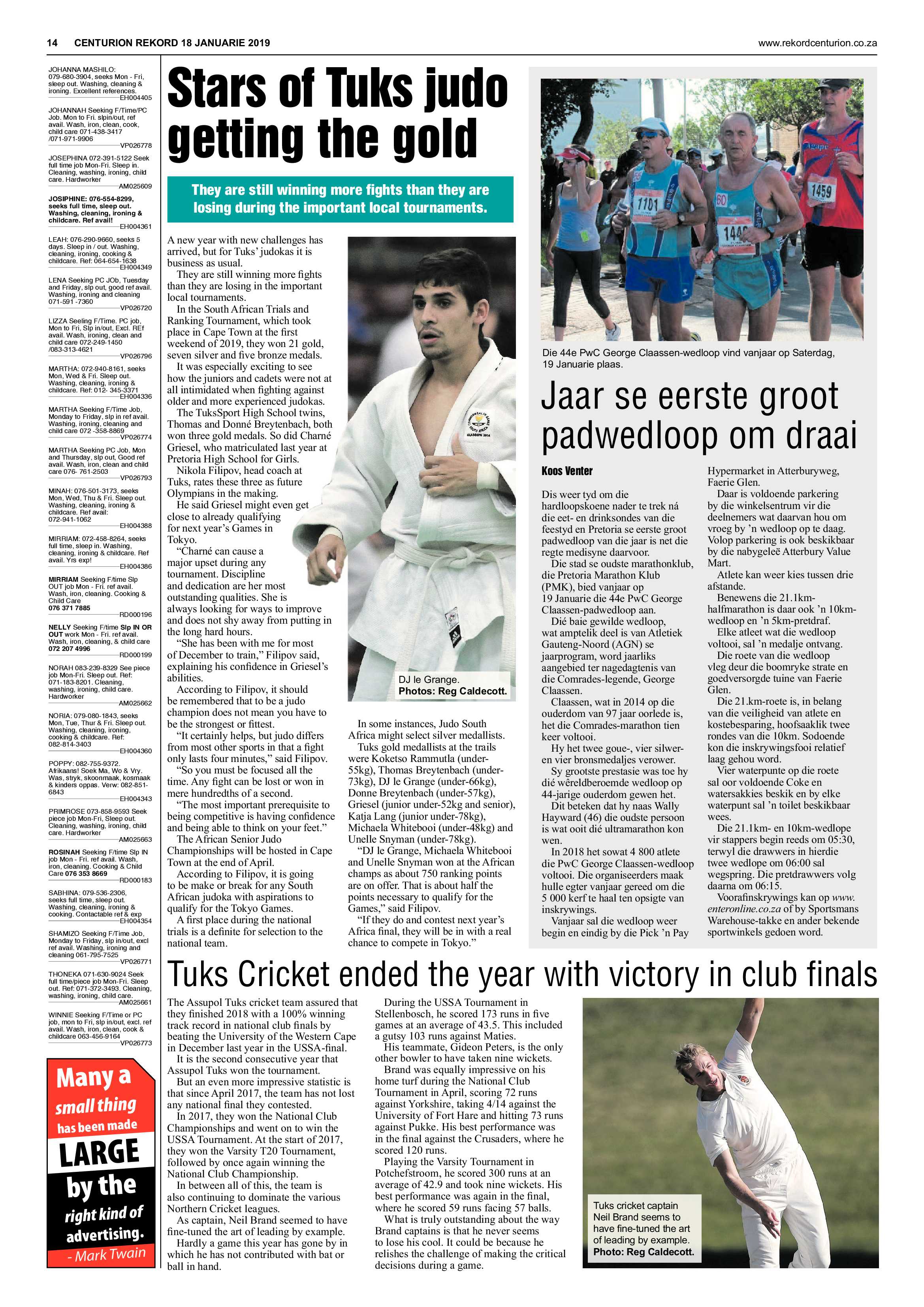 Rekord Centurion 18 January 2019 page 14