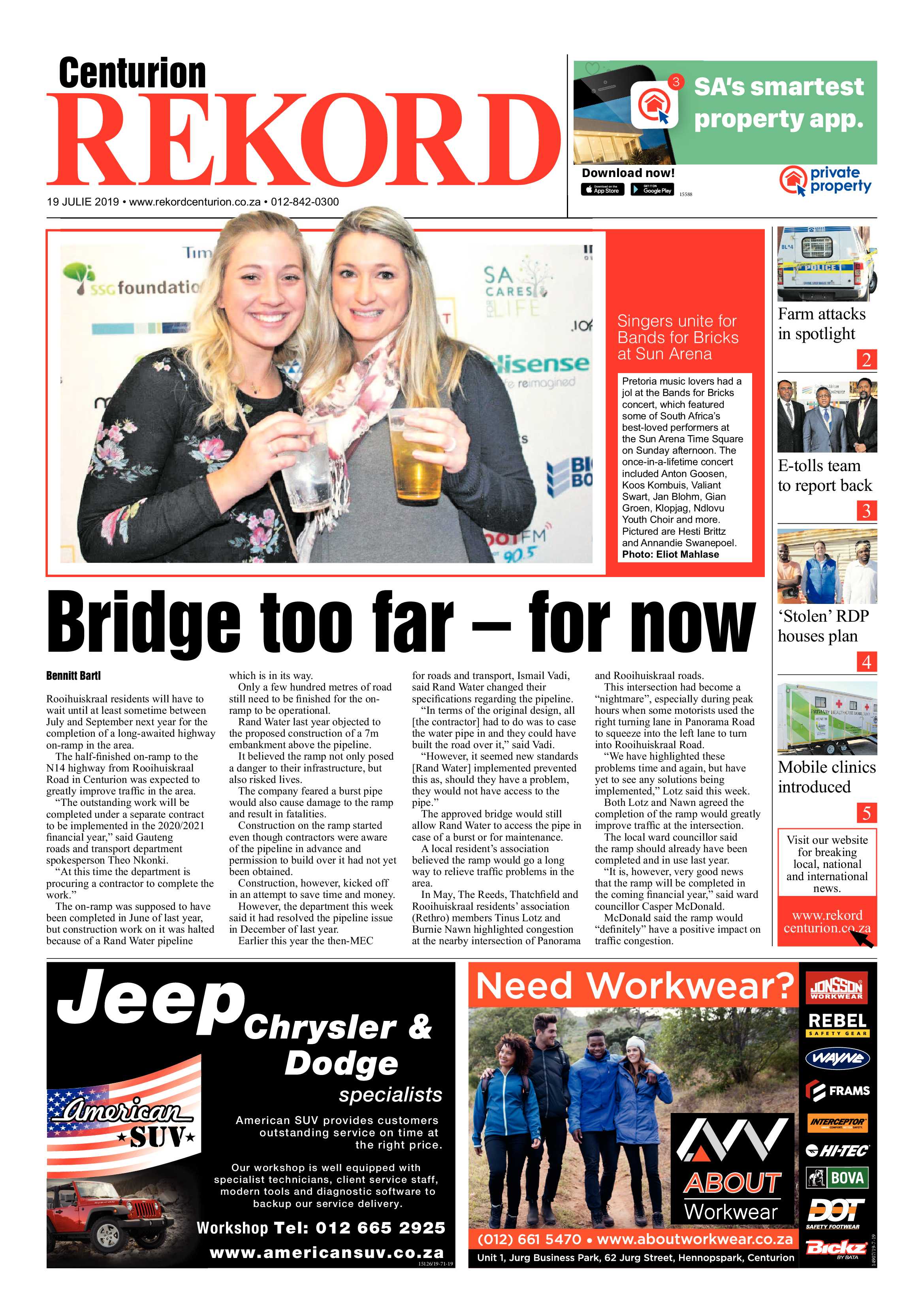 Rekord Centurion 19 July 2019 page 1