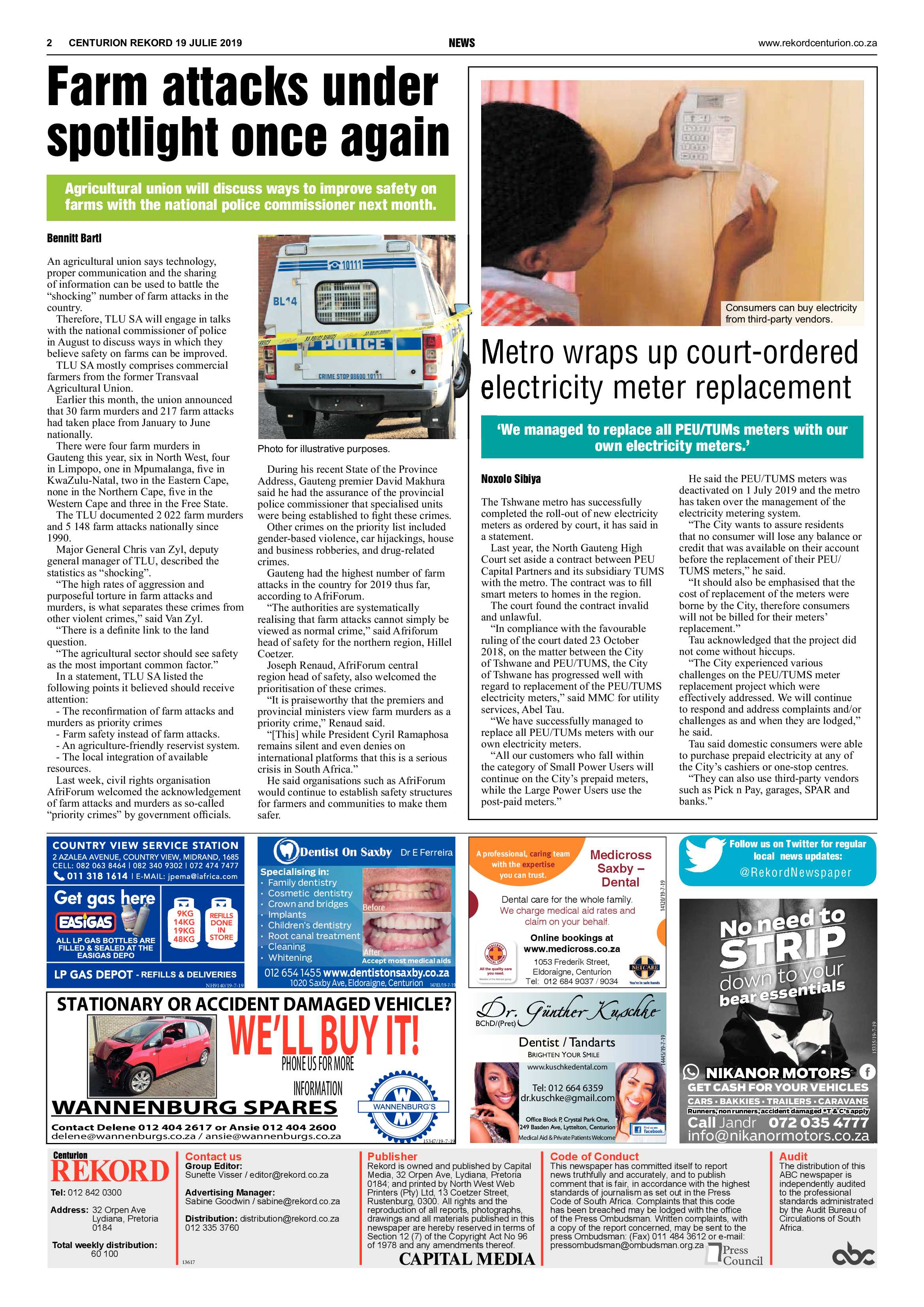 Rekord Centurion 19 July 2019 page 2