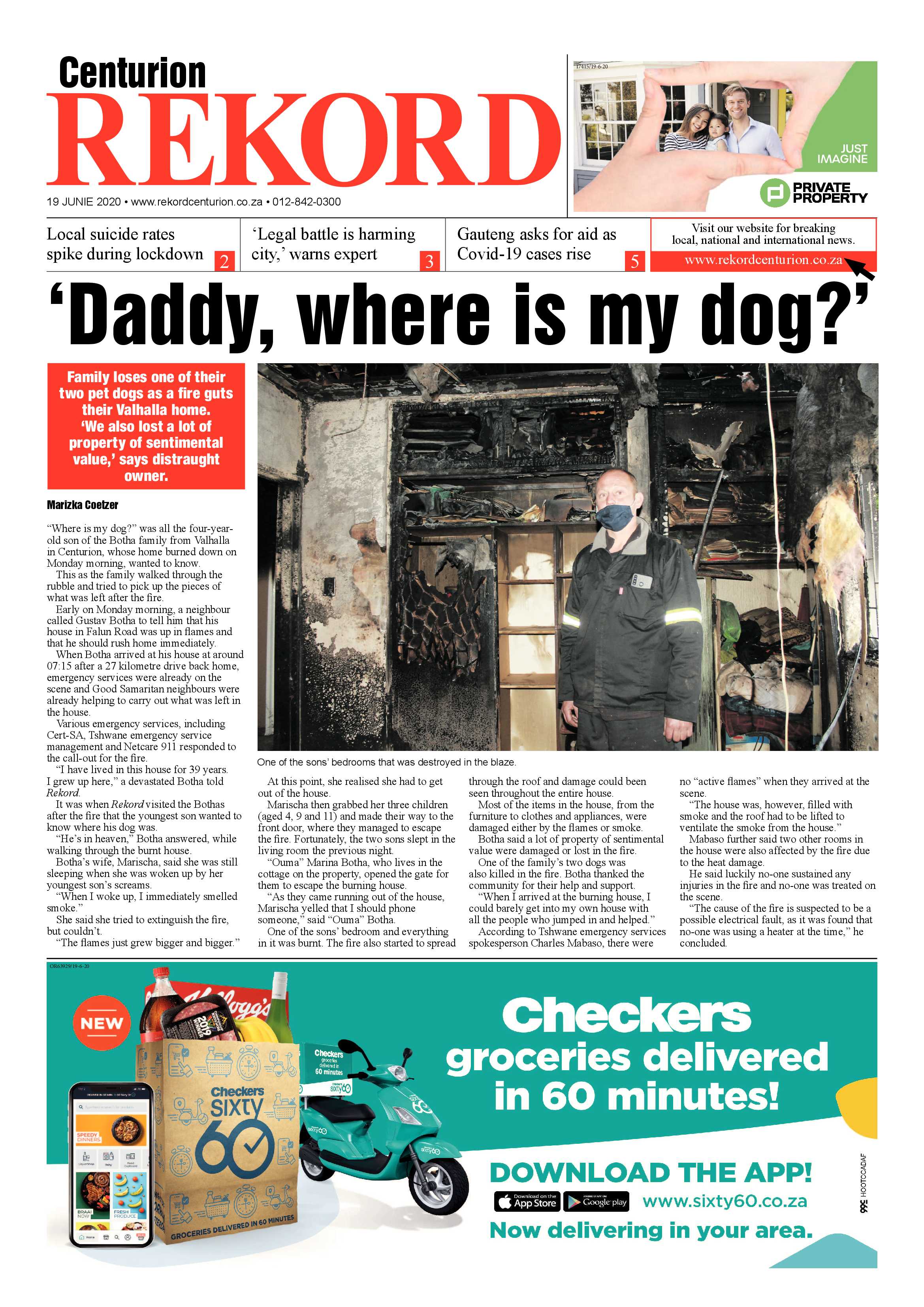 Rekord Centurion 19 June 2020 page 1