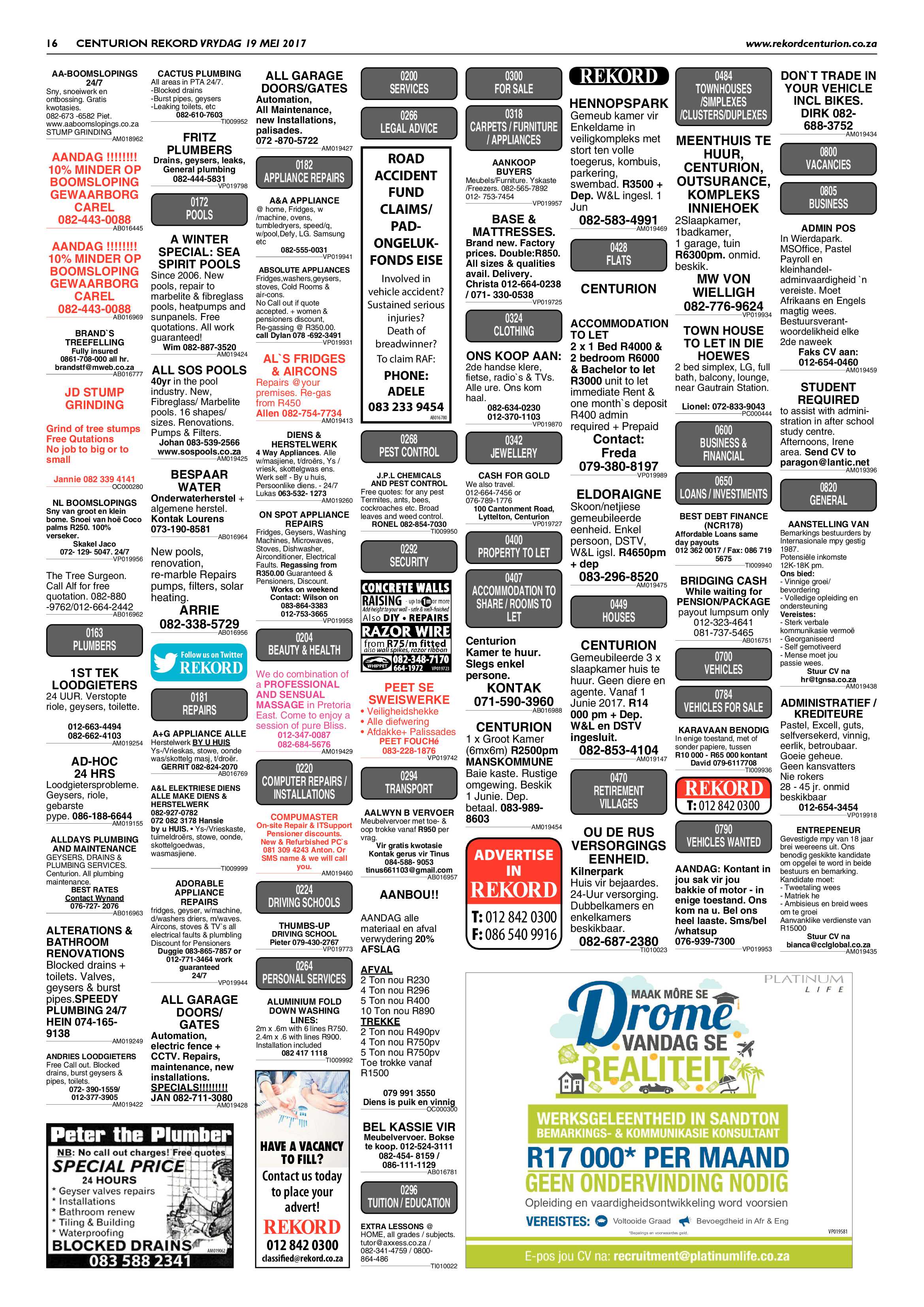 Rekord Centurion 19 May 2017 page 16