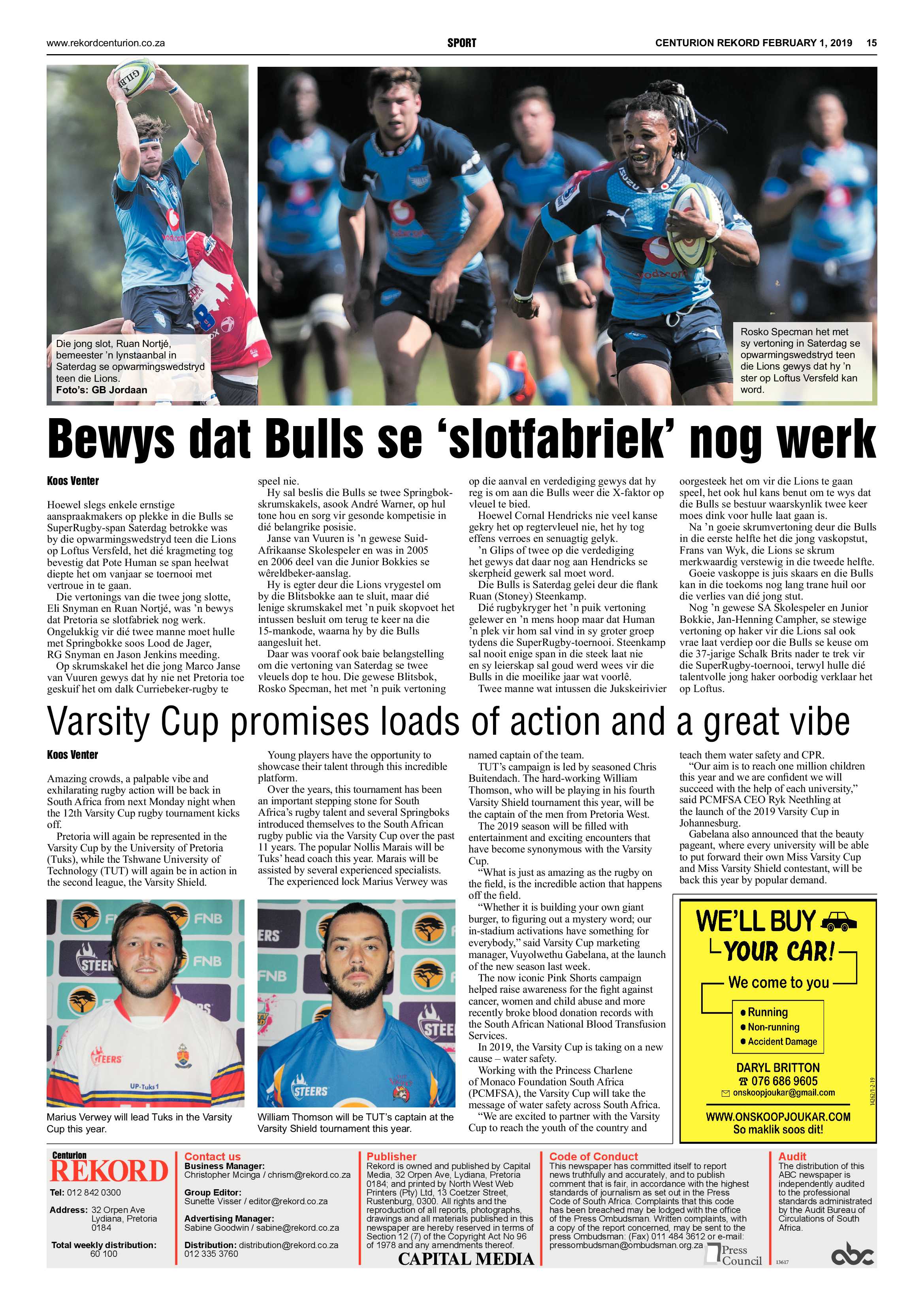 Rekord Centurion 1 February 2019 page 15
