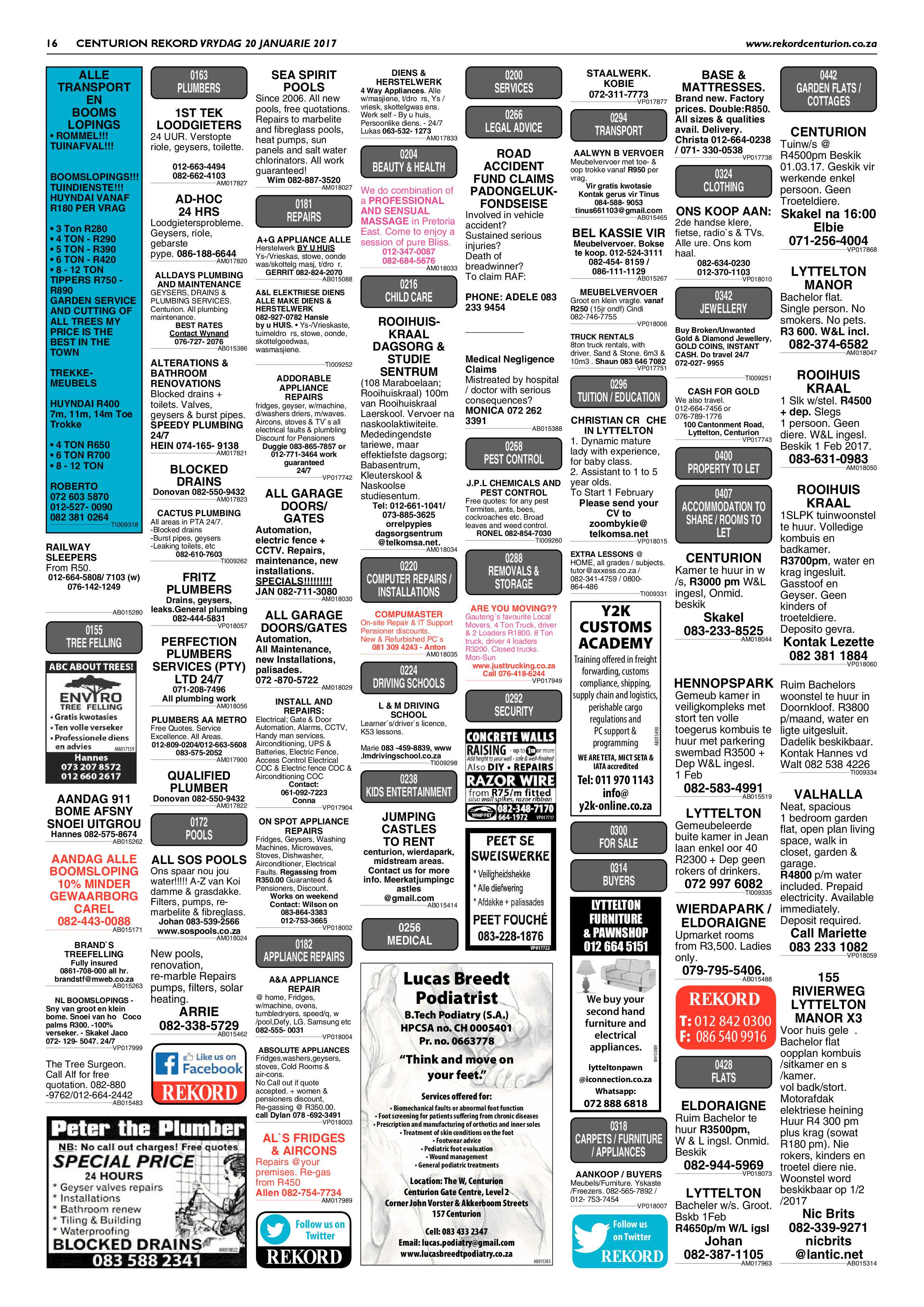 Rekord Centurion 20 January 2017 page 16