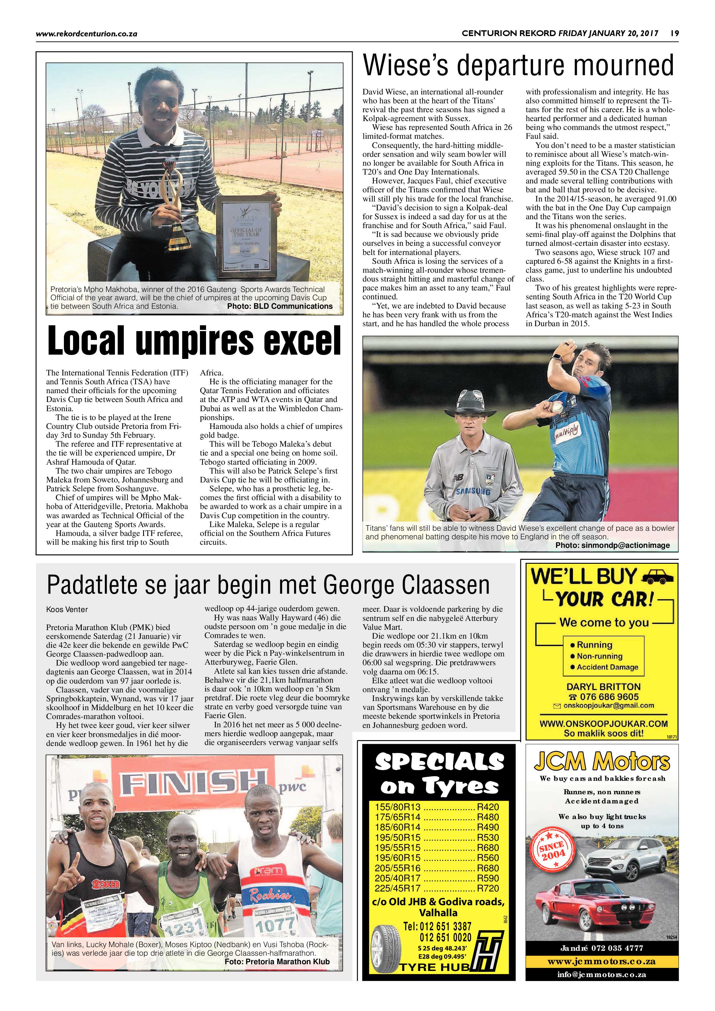 Rekord Centurion 20 January 2017 page 19