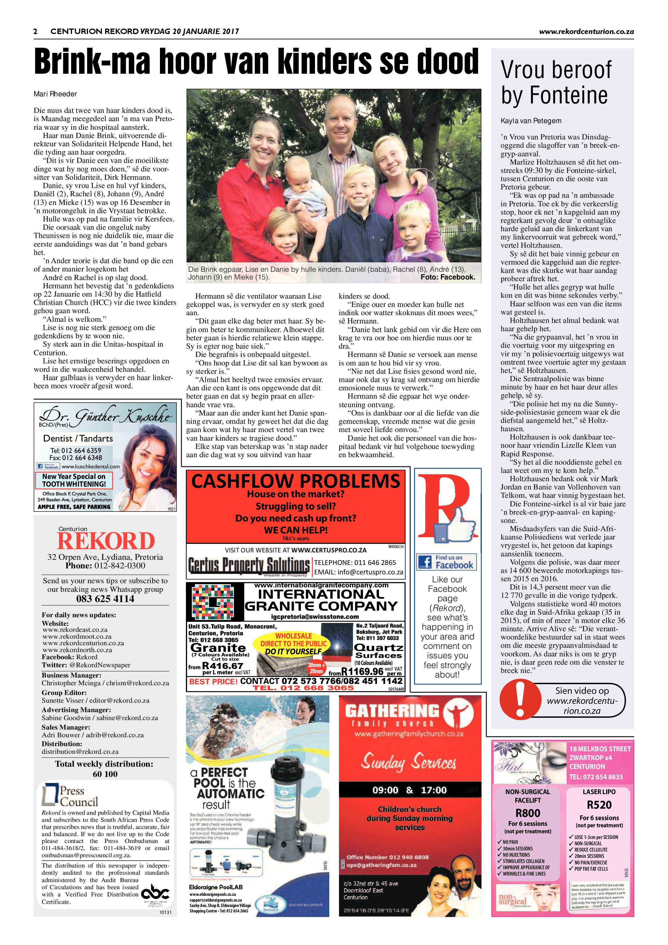 Rekord Centurion 20 January 2017 page 2