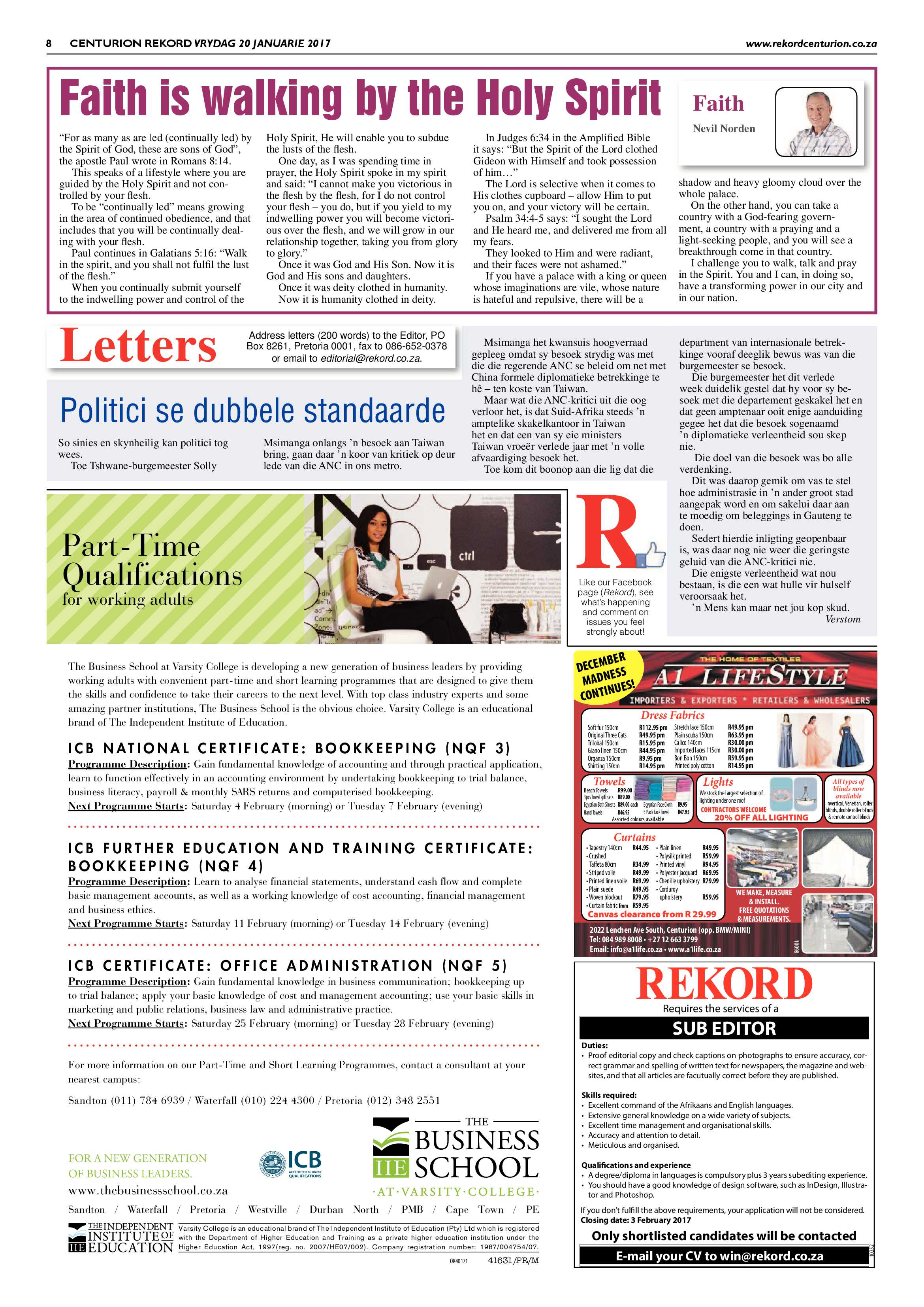 Rekord Centurion 20 January 2017 page 8