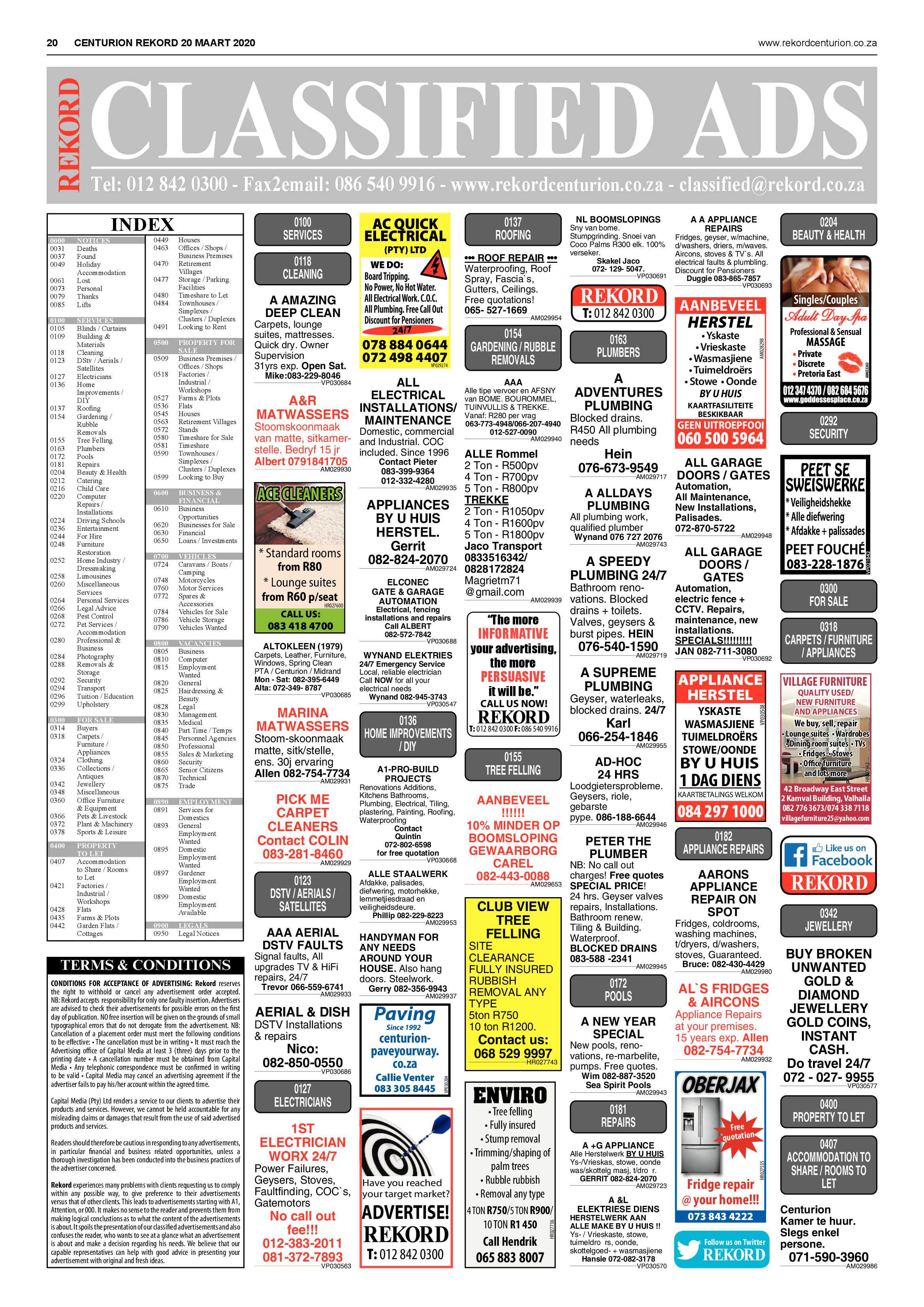 Rekord Centurion 20 March 2020 page 20
