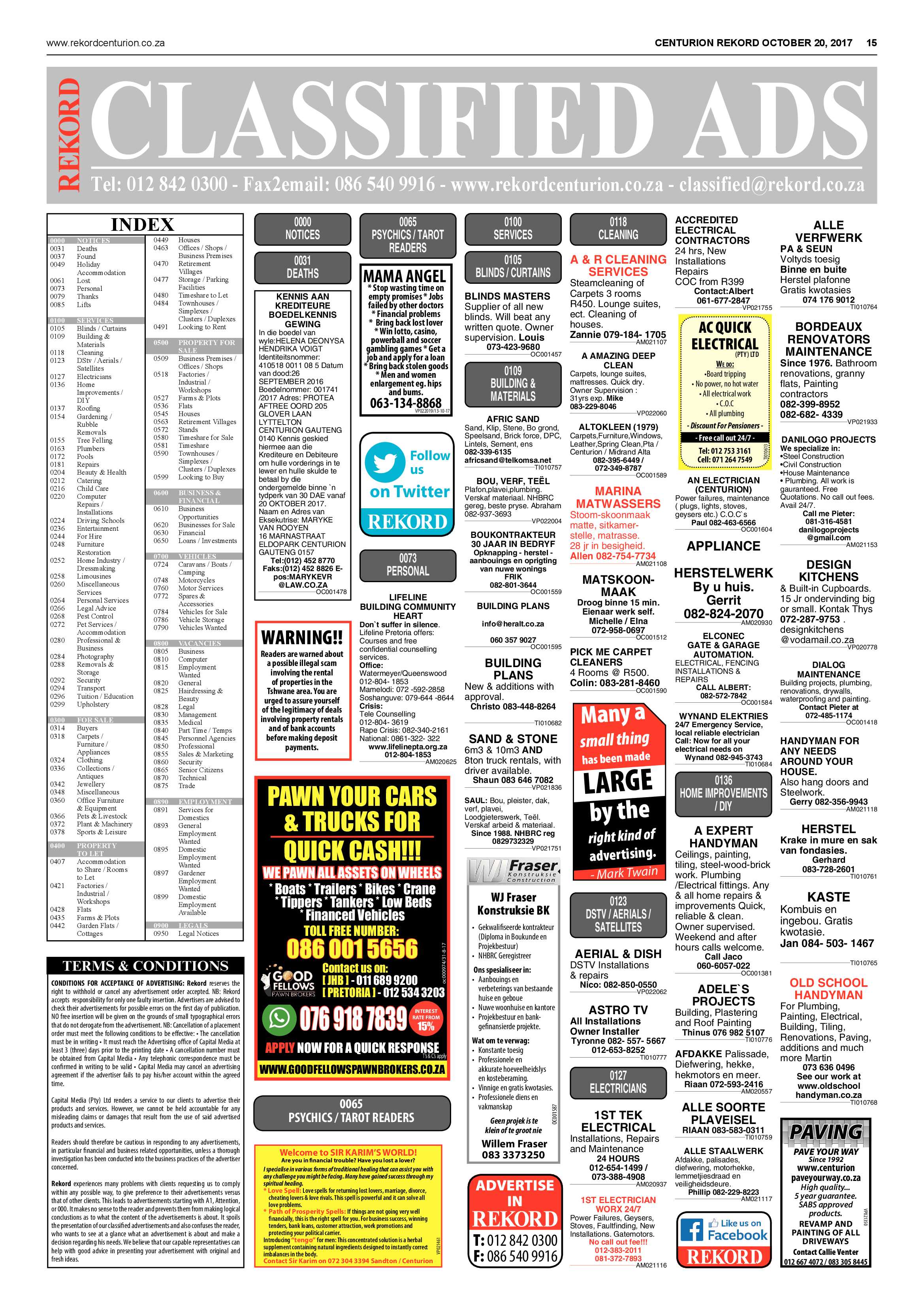 Rekord Centurion 20 October 2017 page 15
