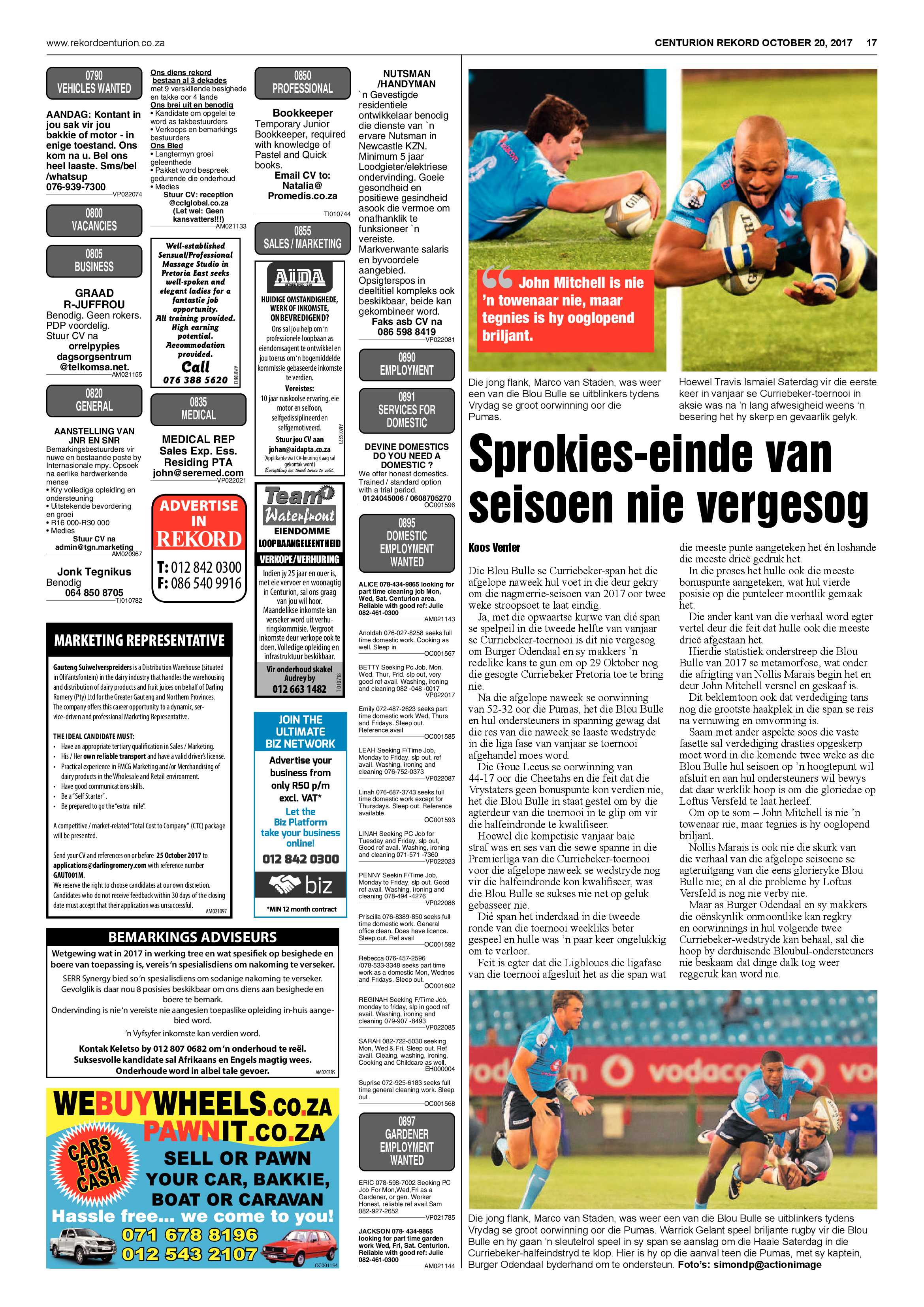 Rekord Centurion 20 October 2017 page 17