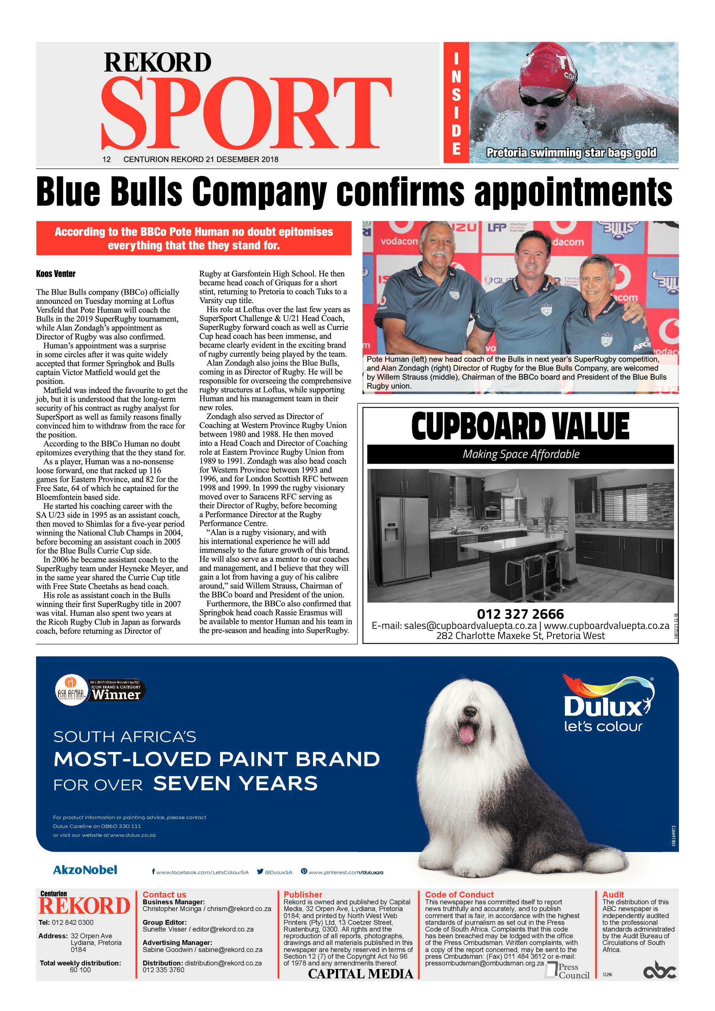 Rekord Centurion 21 December 2018 page 12