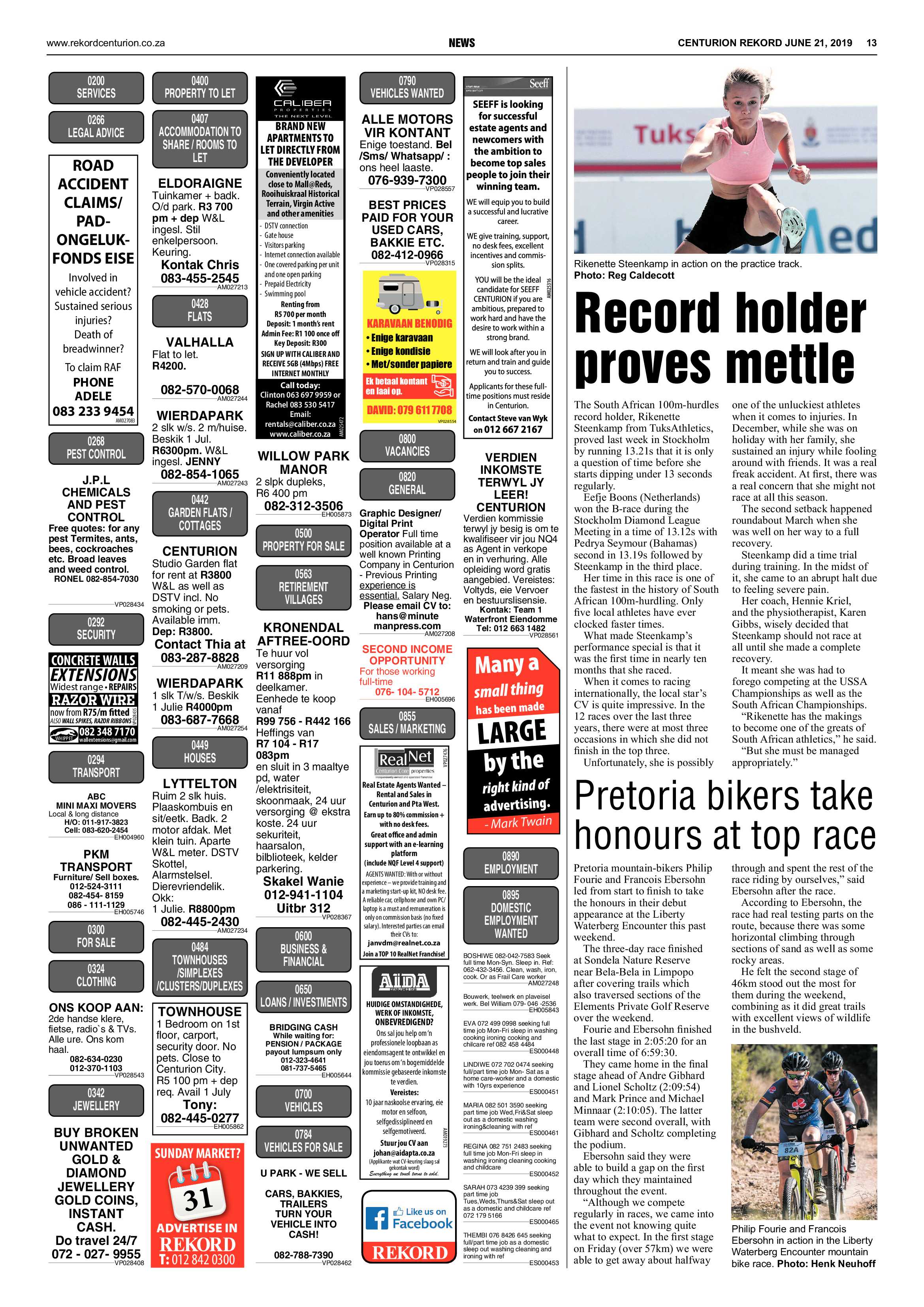 Rekord Centurion 21 June 2019 page 13