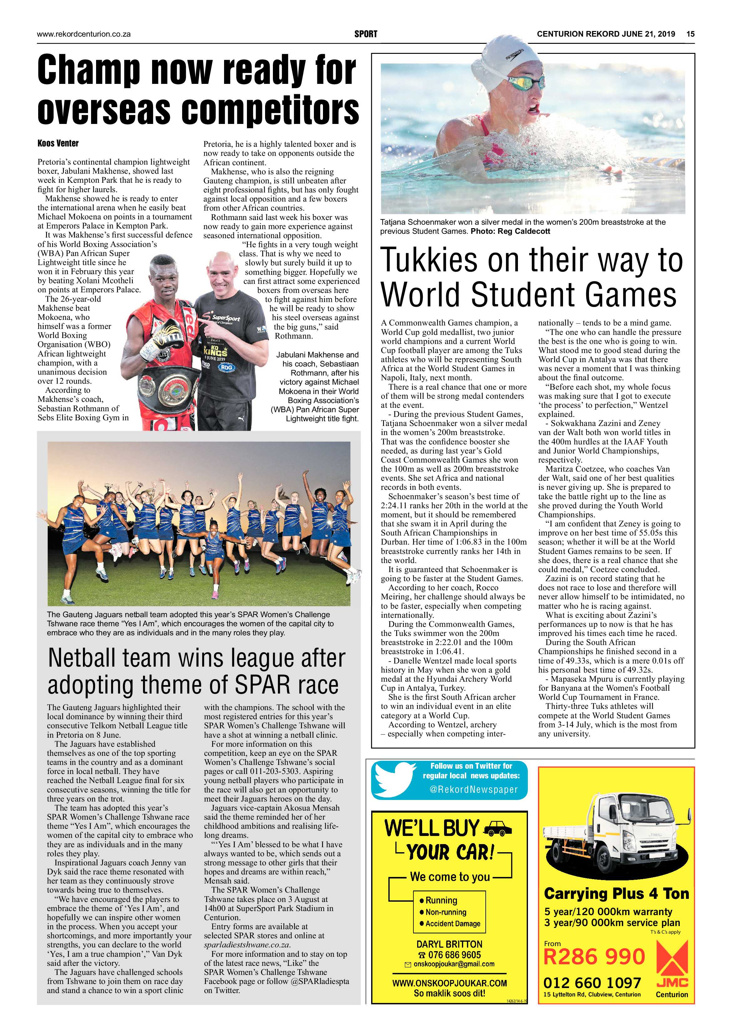 Rekord Centurion 21 June 2019 page 15