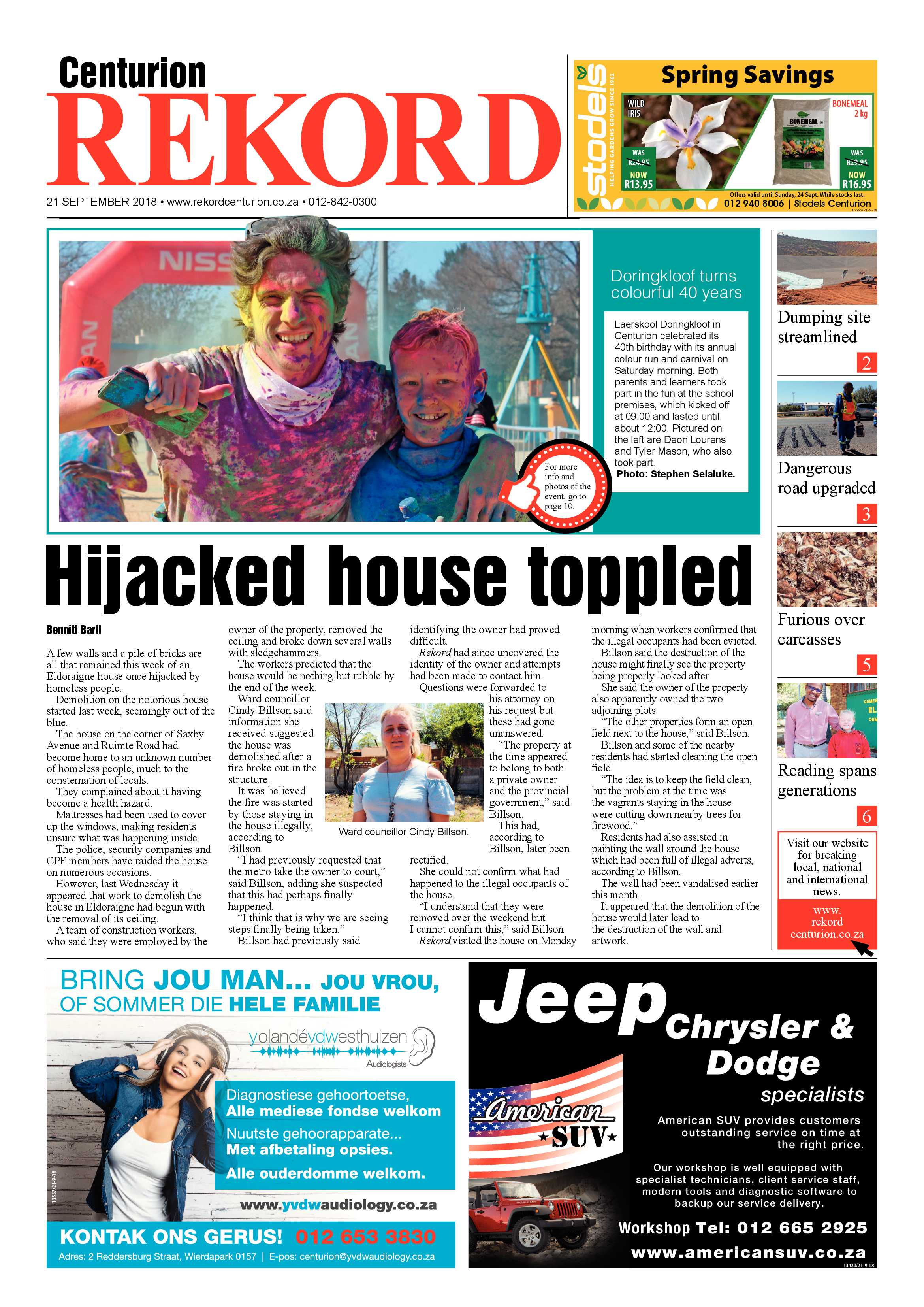 Rekord Centurion 21 September 2018 page 1