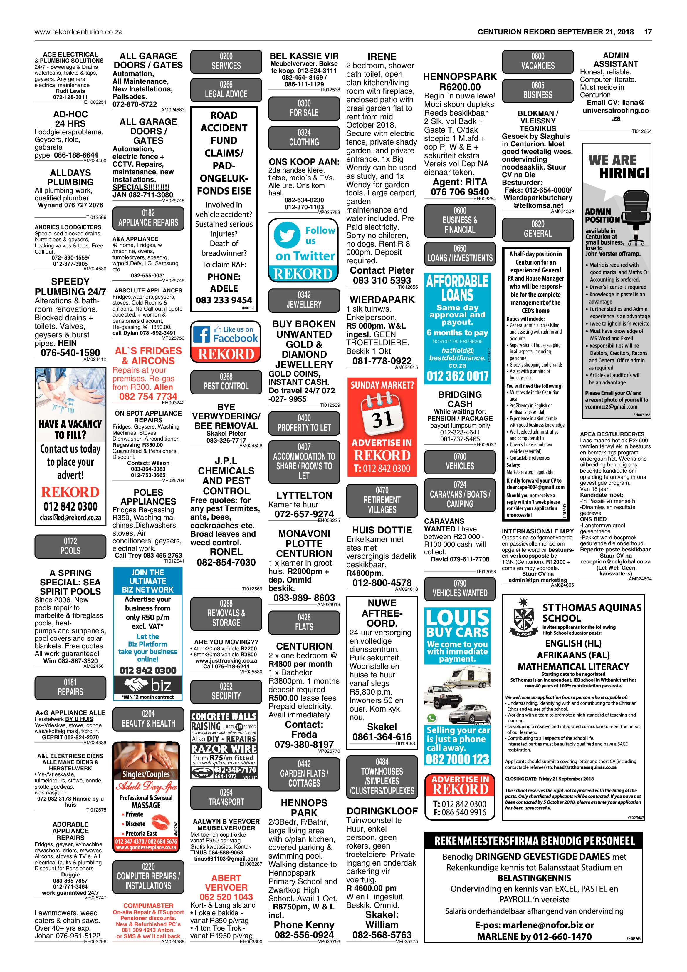Rekord Centurion 21 September 2018 page 17