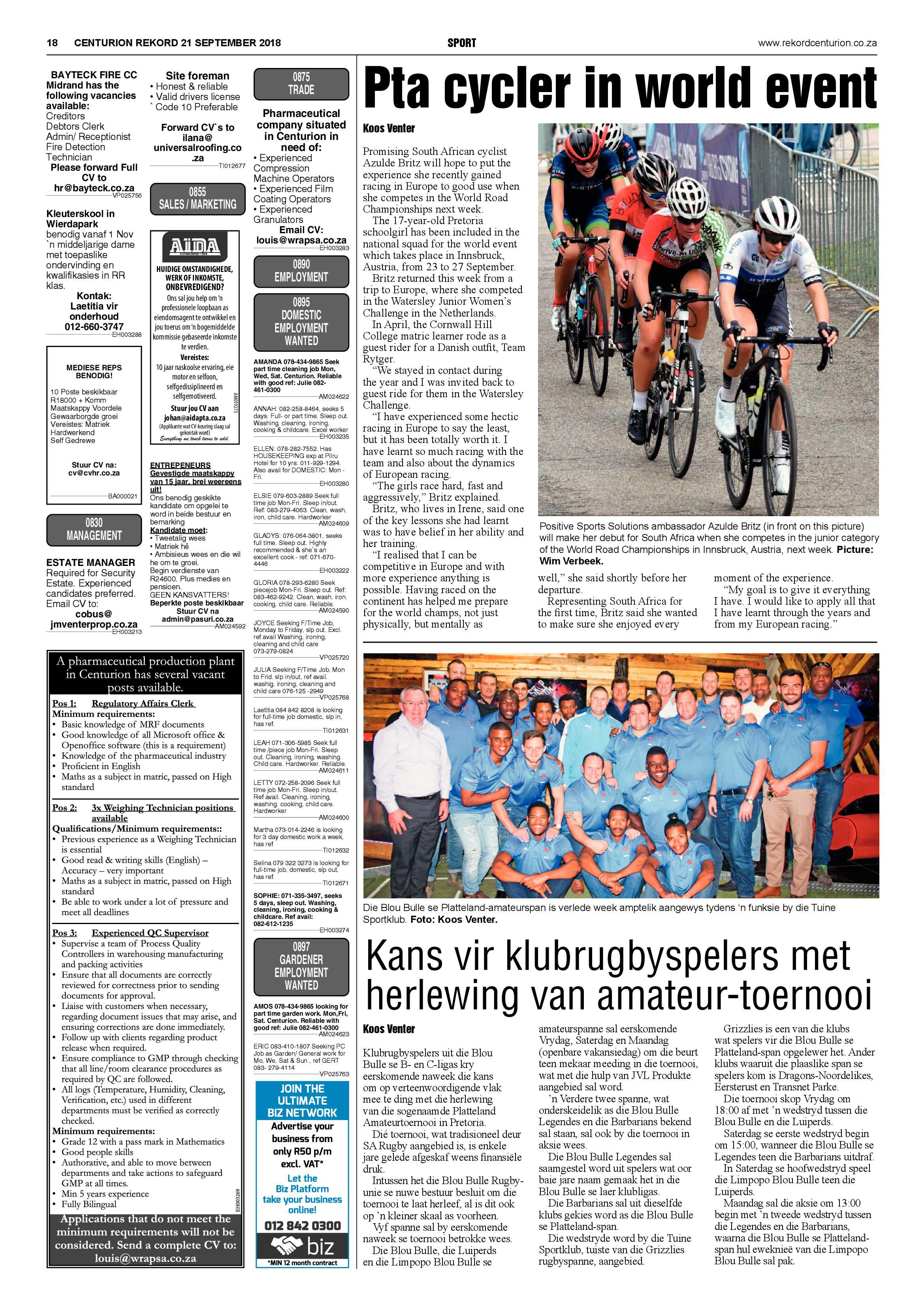 Rekord Centurion 21 September 2018 page 18
