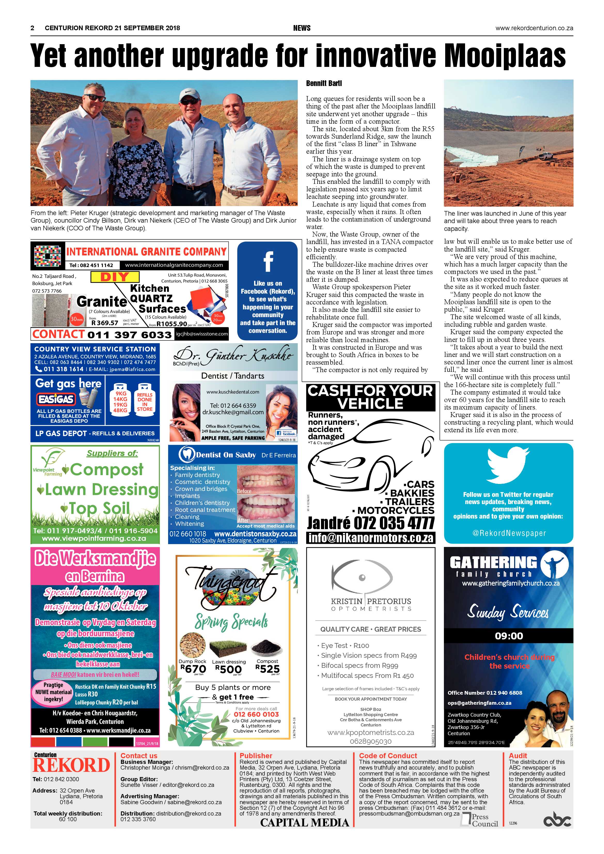 Rekord Centurion 21 September 2018 page 2