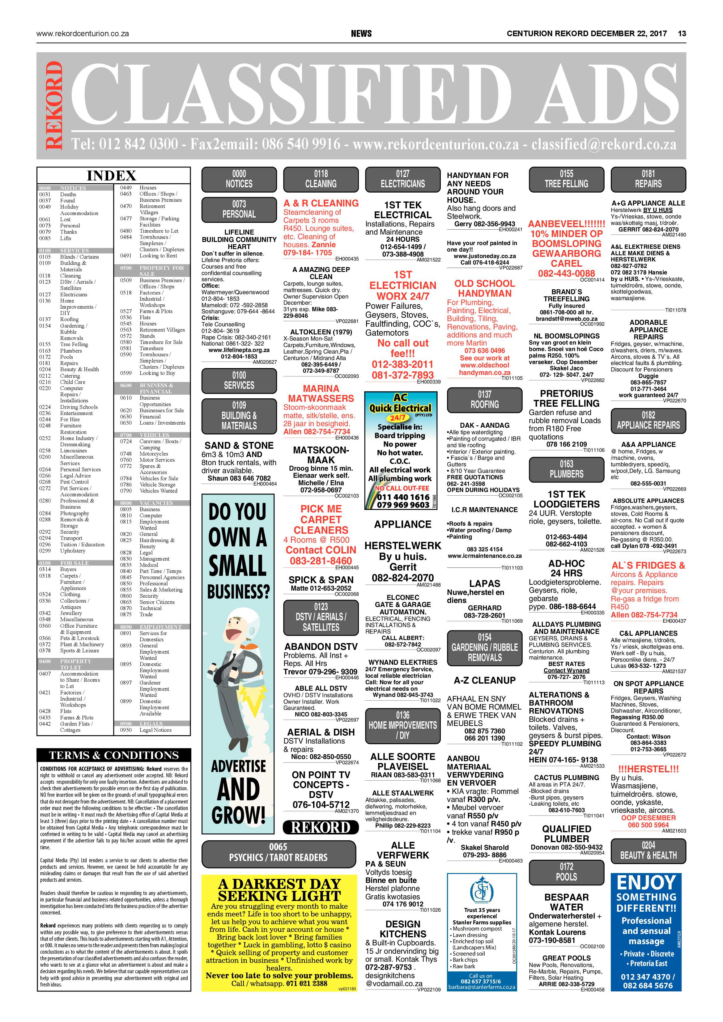 Rekord Centurion 22 December 2017 page 13