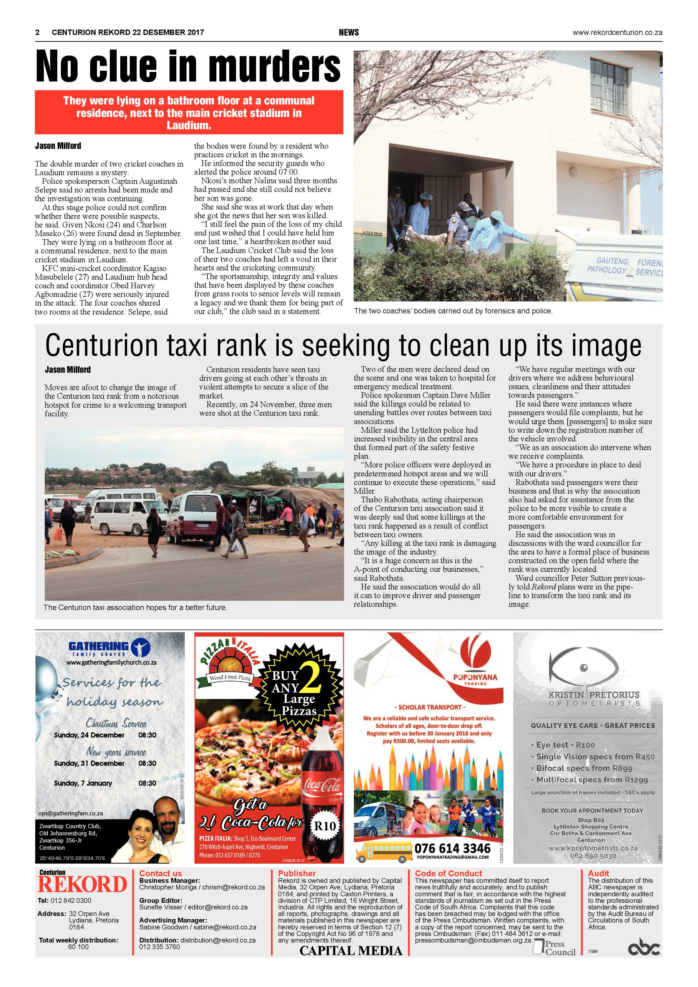 Rekord Centurion 22 December 2017 page 2