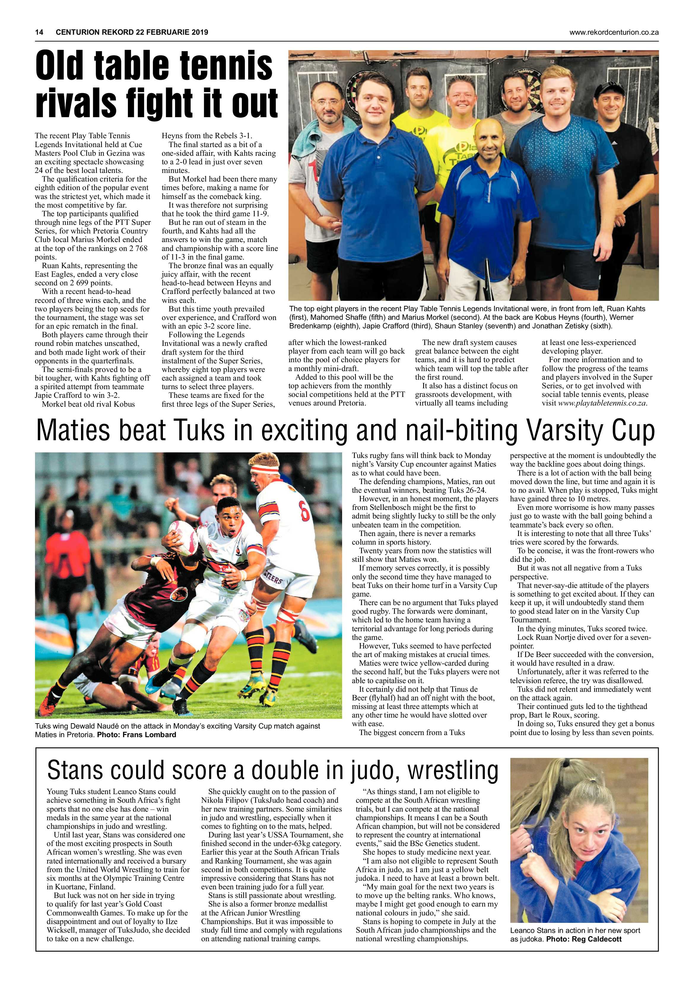 Rekord Centurion 22 February 2019 page 14