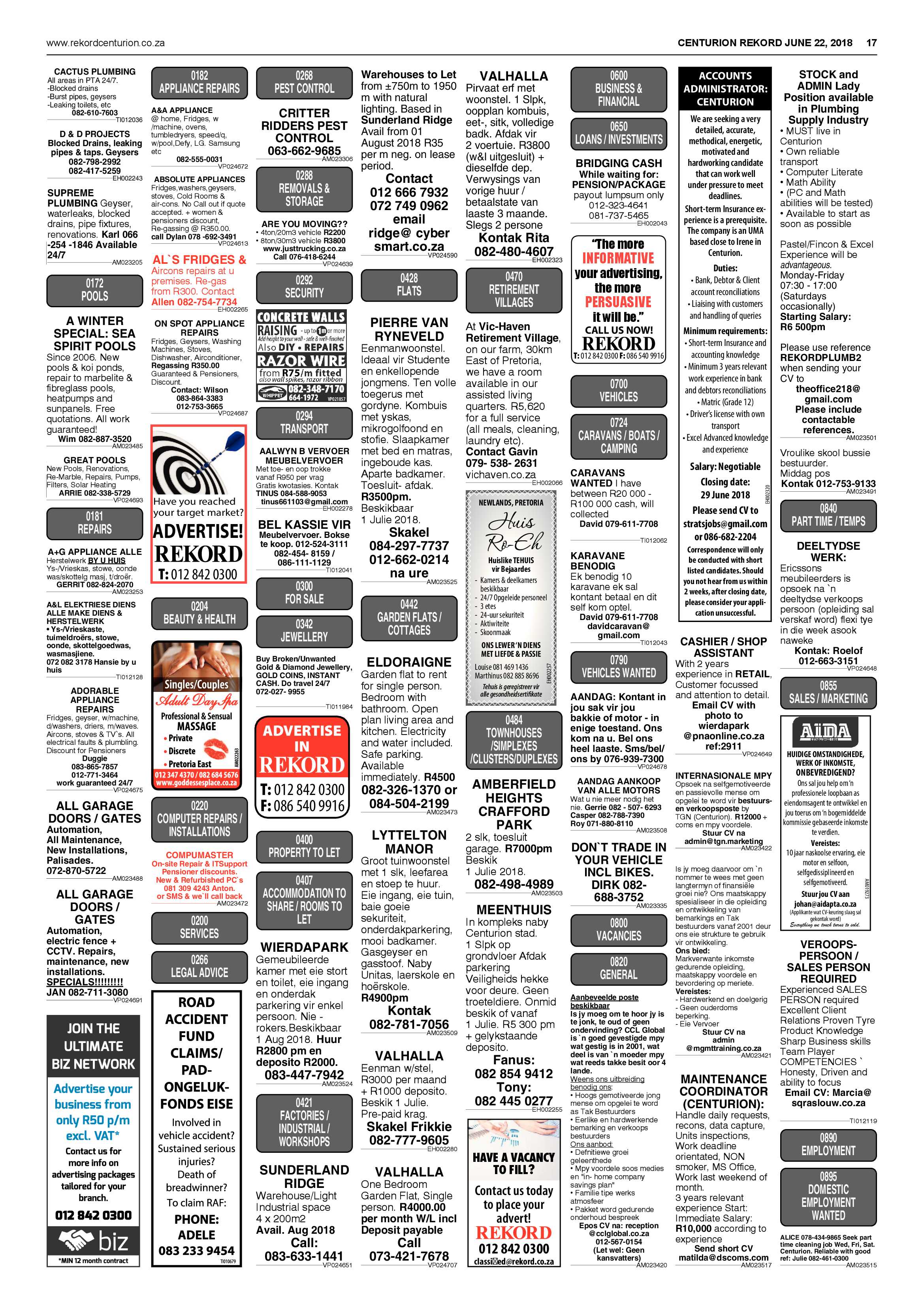 Rekord Centurion 22 June 2018 page 17
