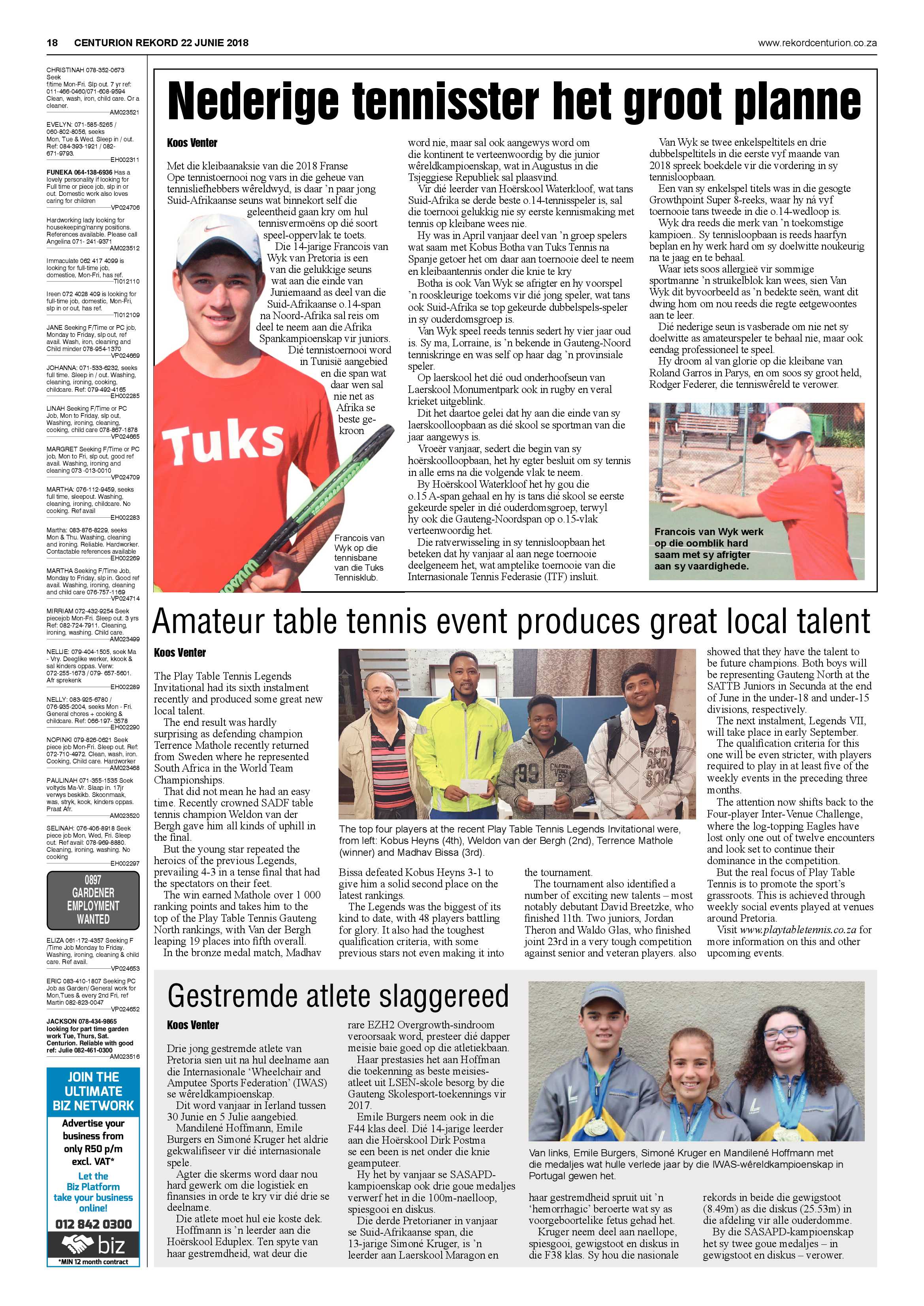 Rekord Centurion 22 June 2018 page 18