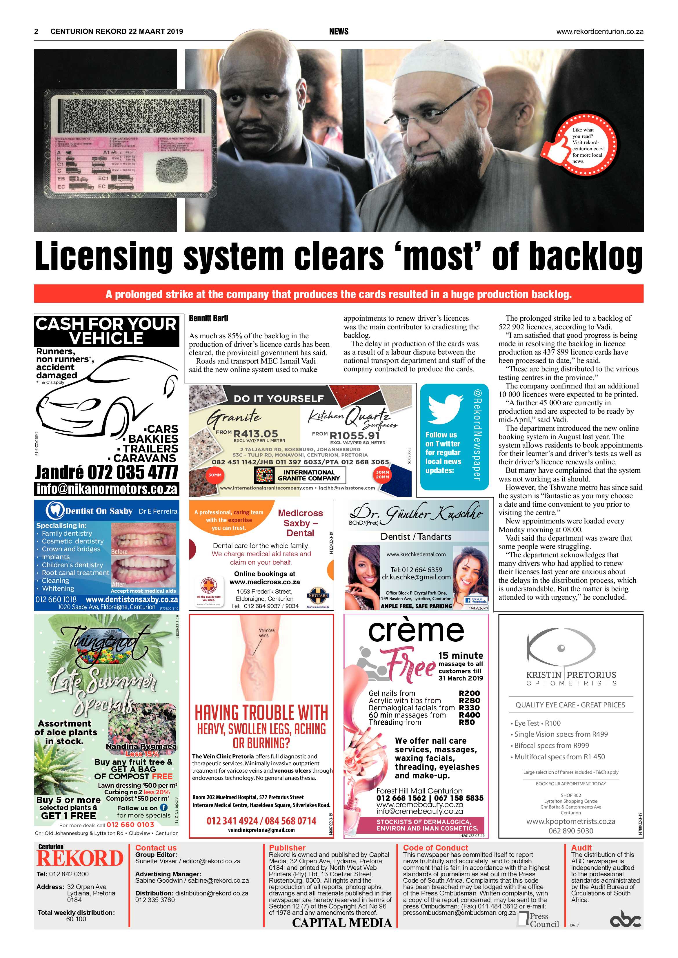 Rekord Centurion 22 March 2019 page 2