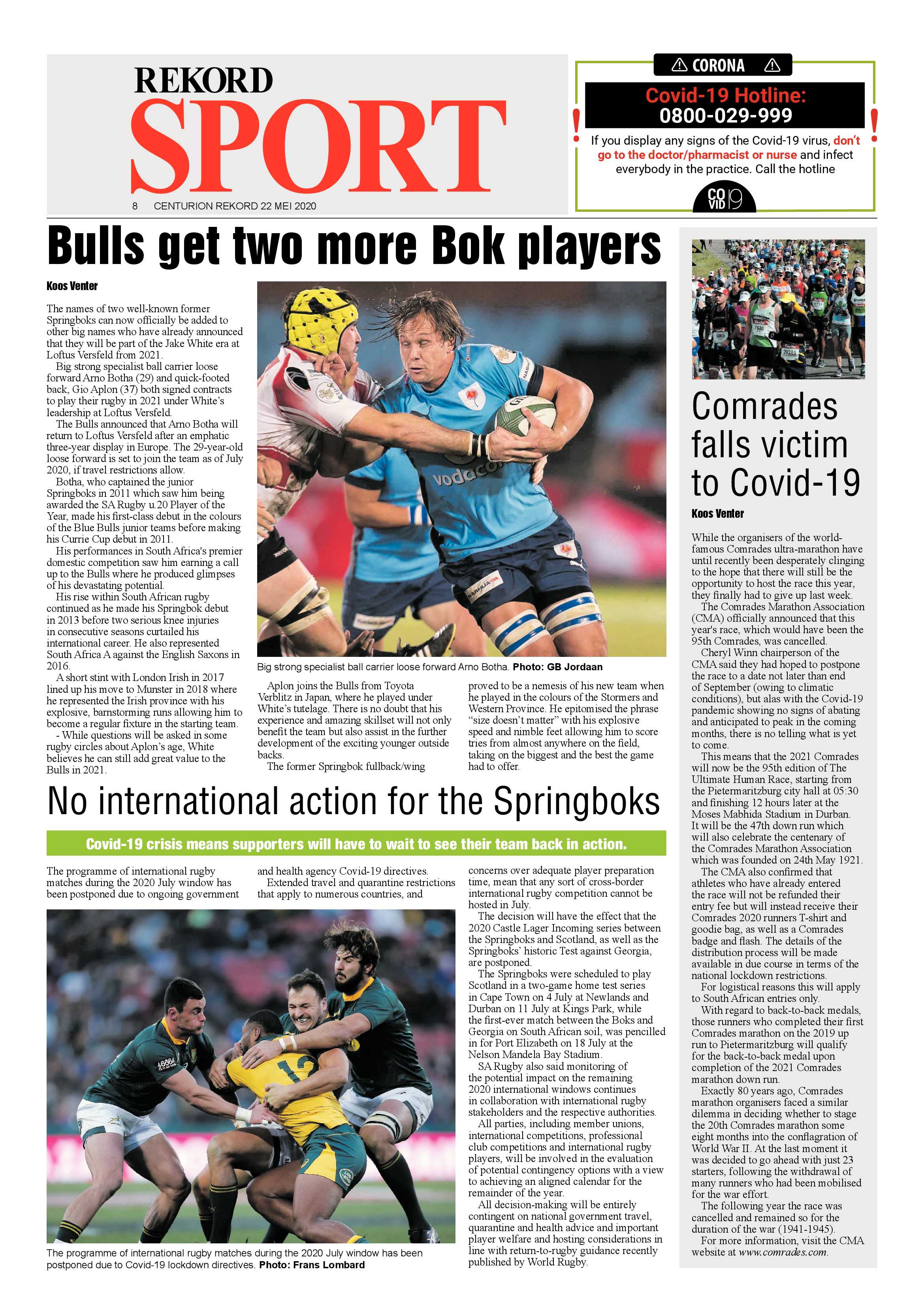 Rekord Centurion 22 May 2020 page 8