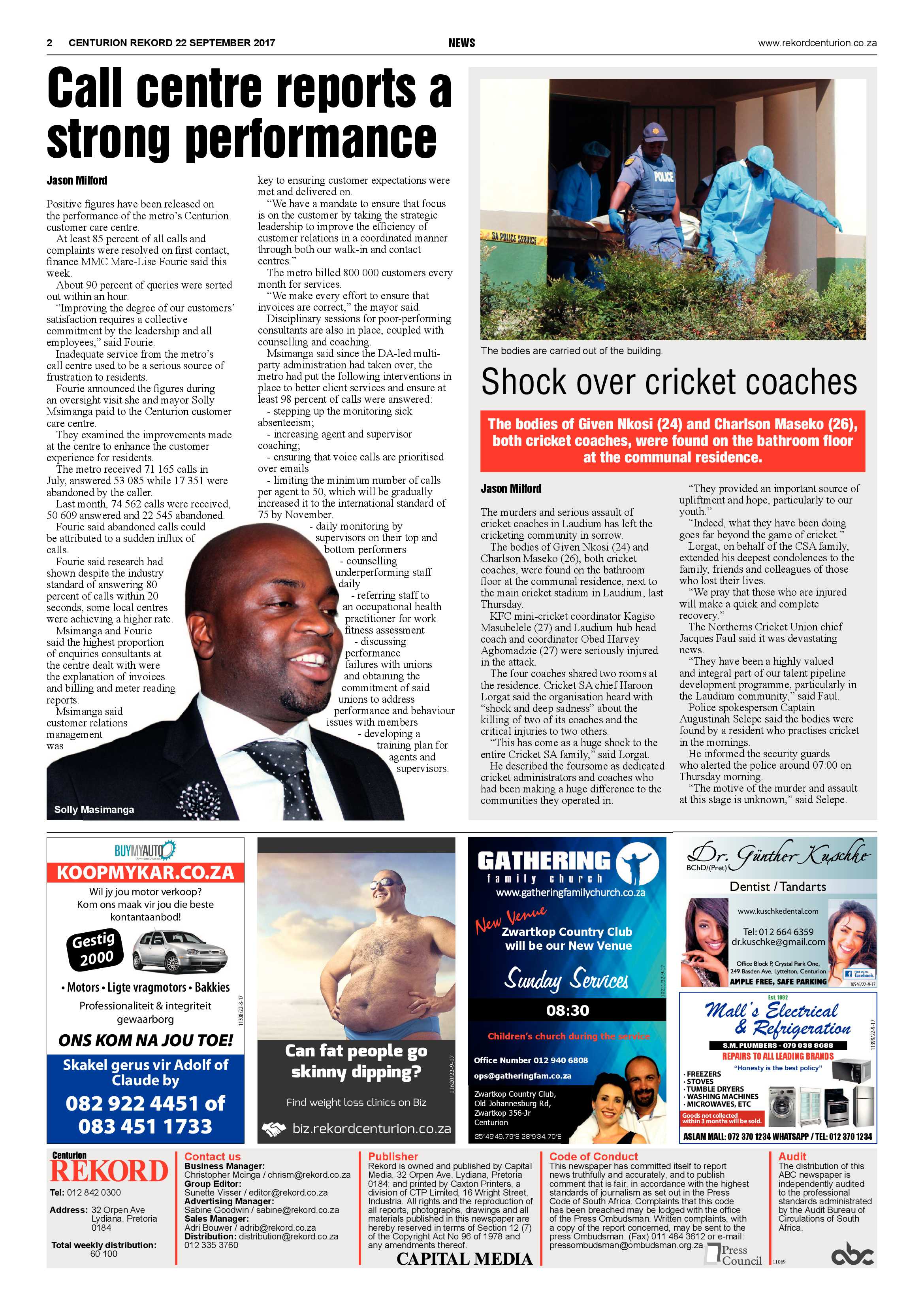 Rekord Centurion 22 September 2017 page 2