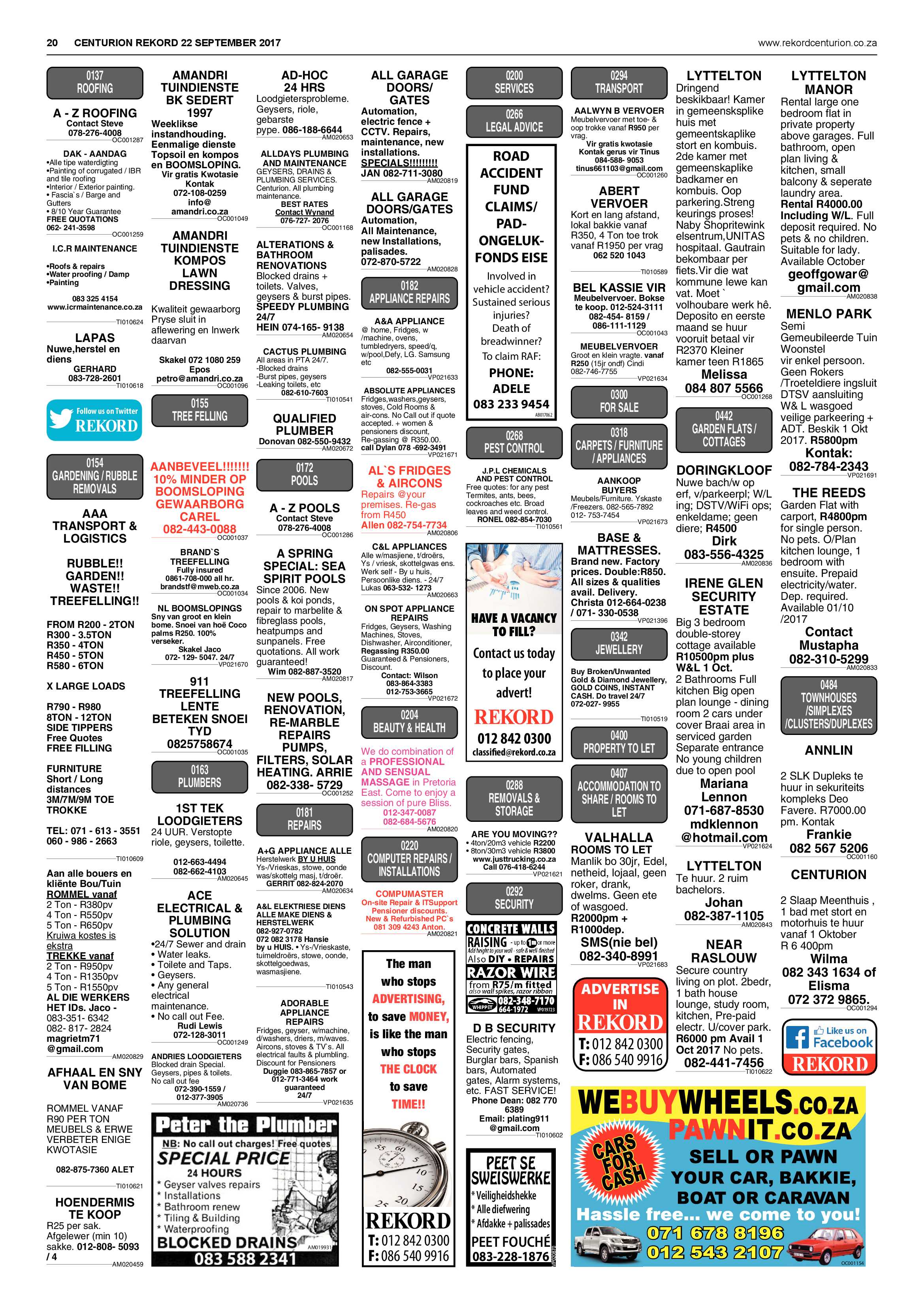 Rekord Centurion 22 September 2017 page 20