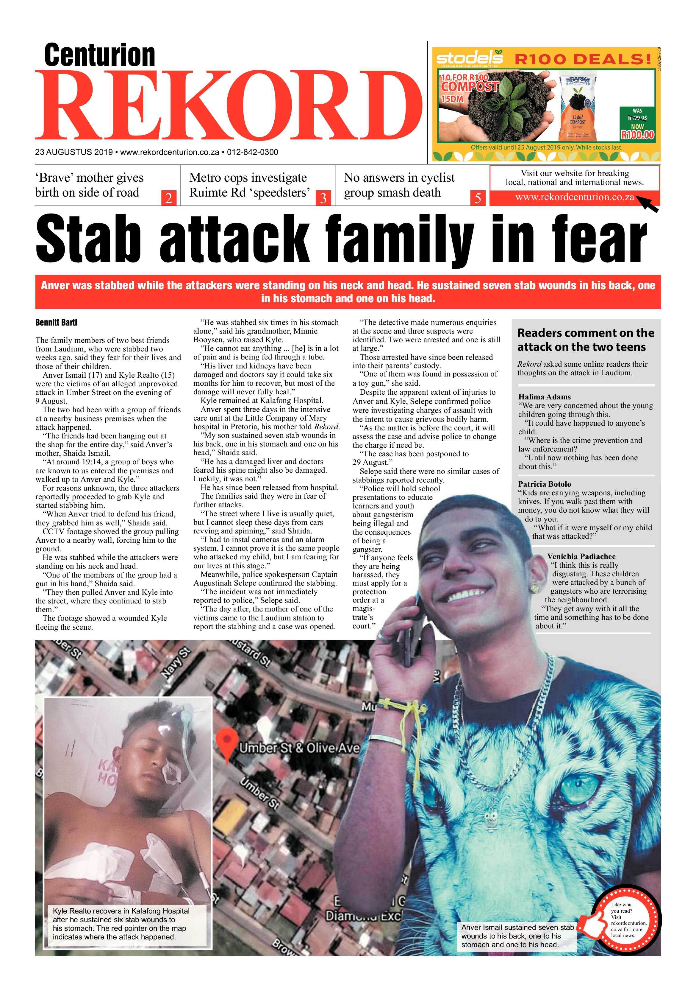 Rekord Centurion 23 August 2019 page 1